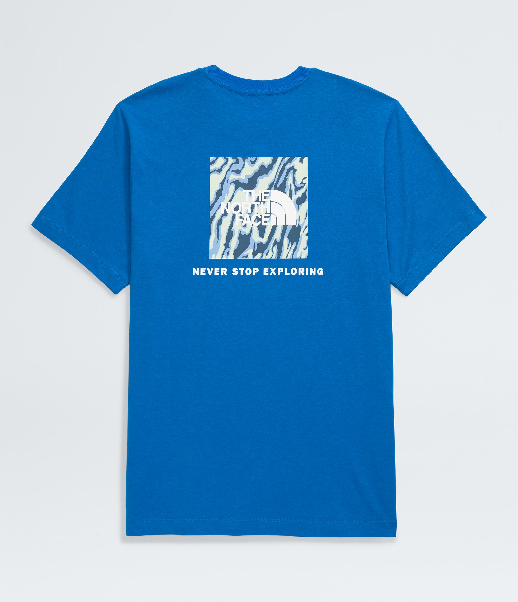 Mens ShortSleeve Core Wavy Lines Box NSE Tee TNF ALTFRONT