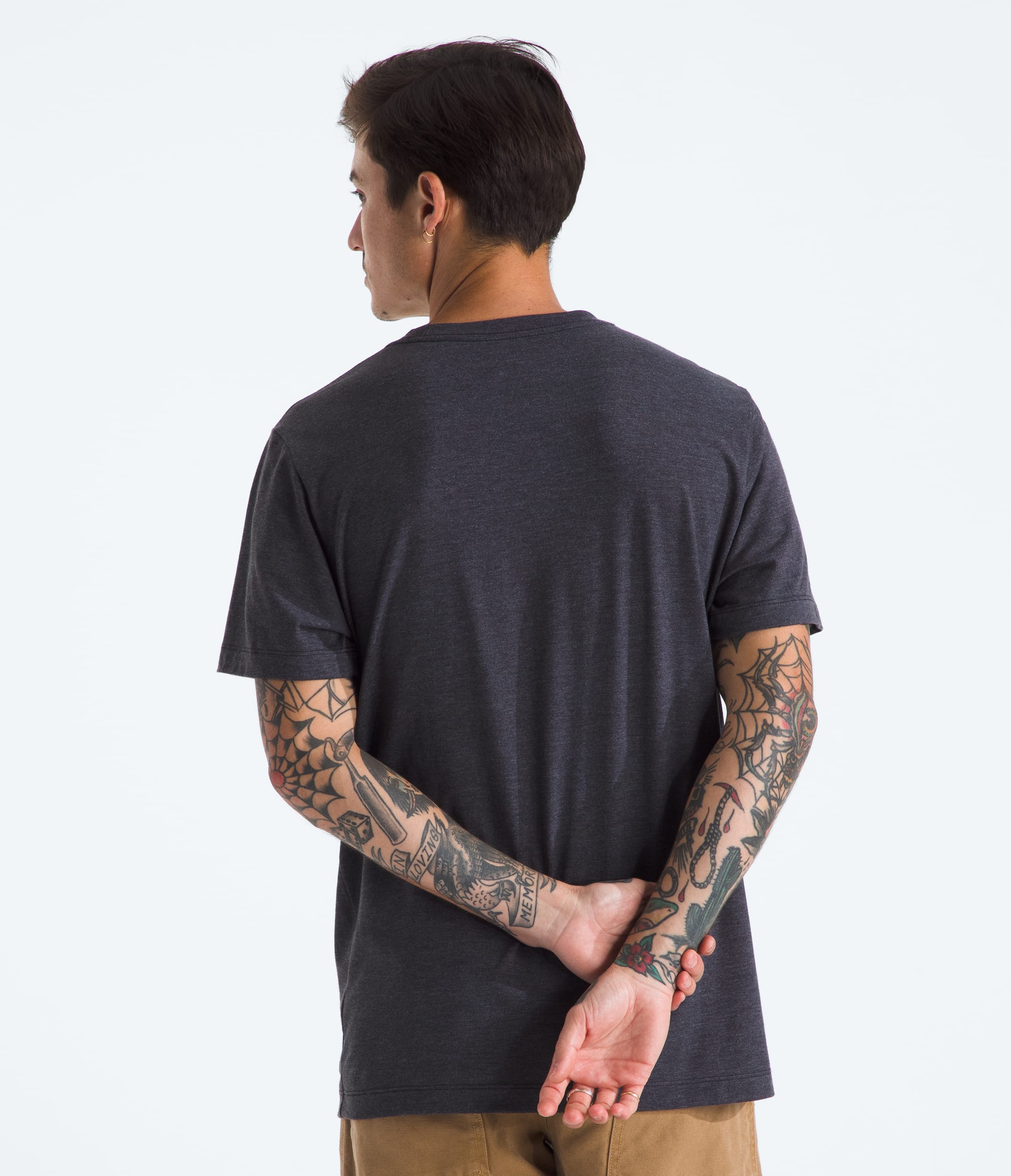 Mens ShortSleeve TriBlend Tee TNF BACK