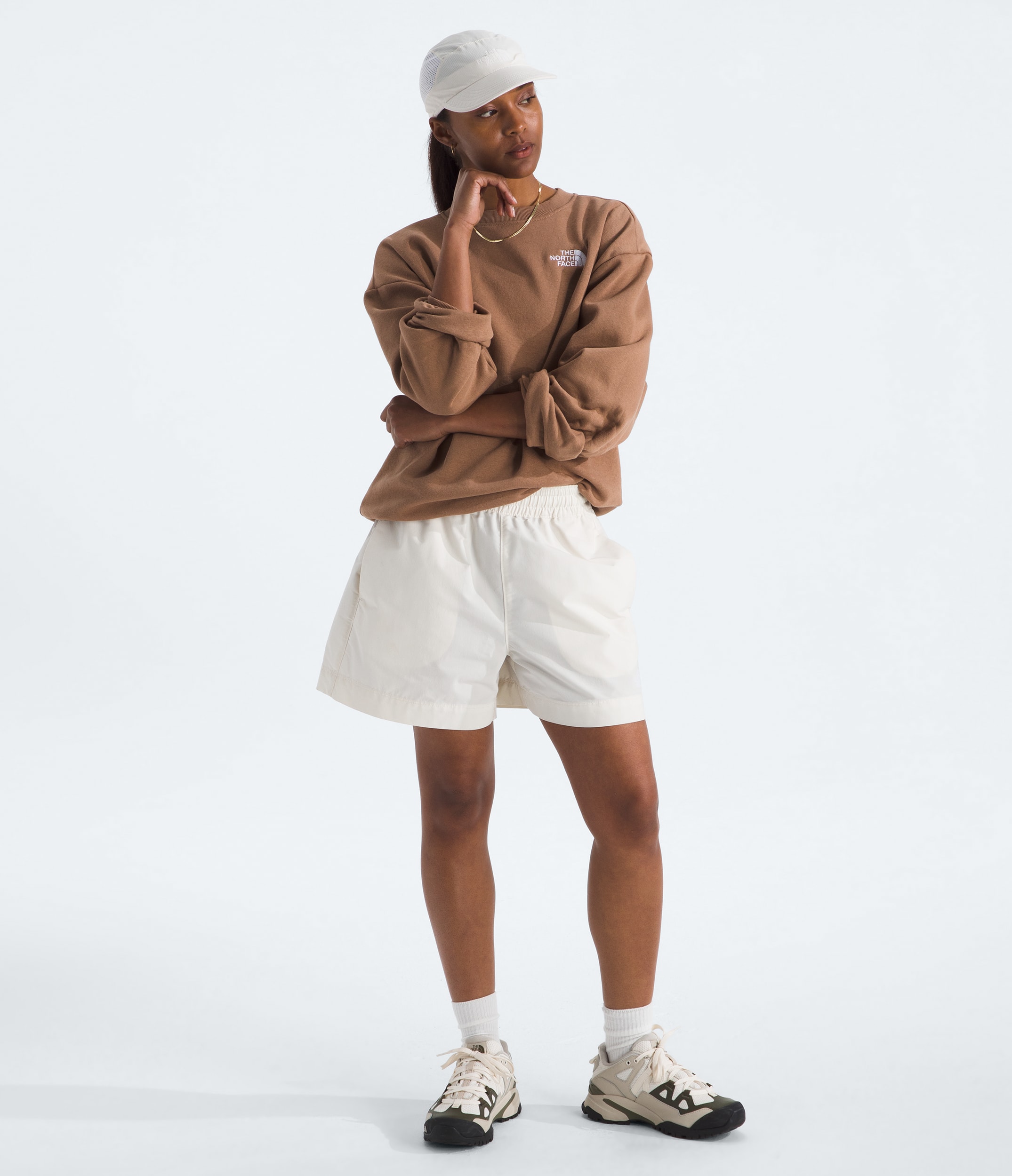 Womens Evolution Oversized Crew TNF HERO2