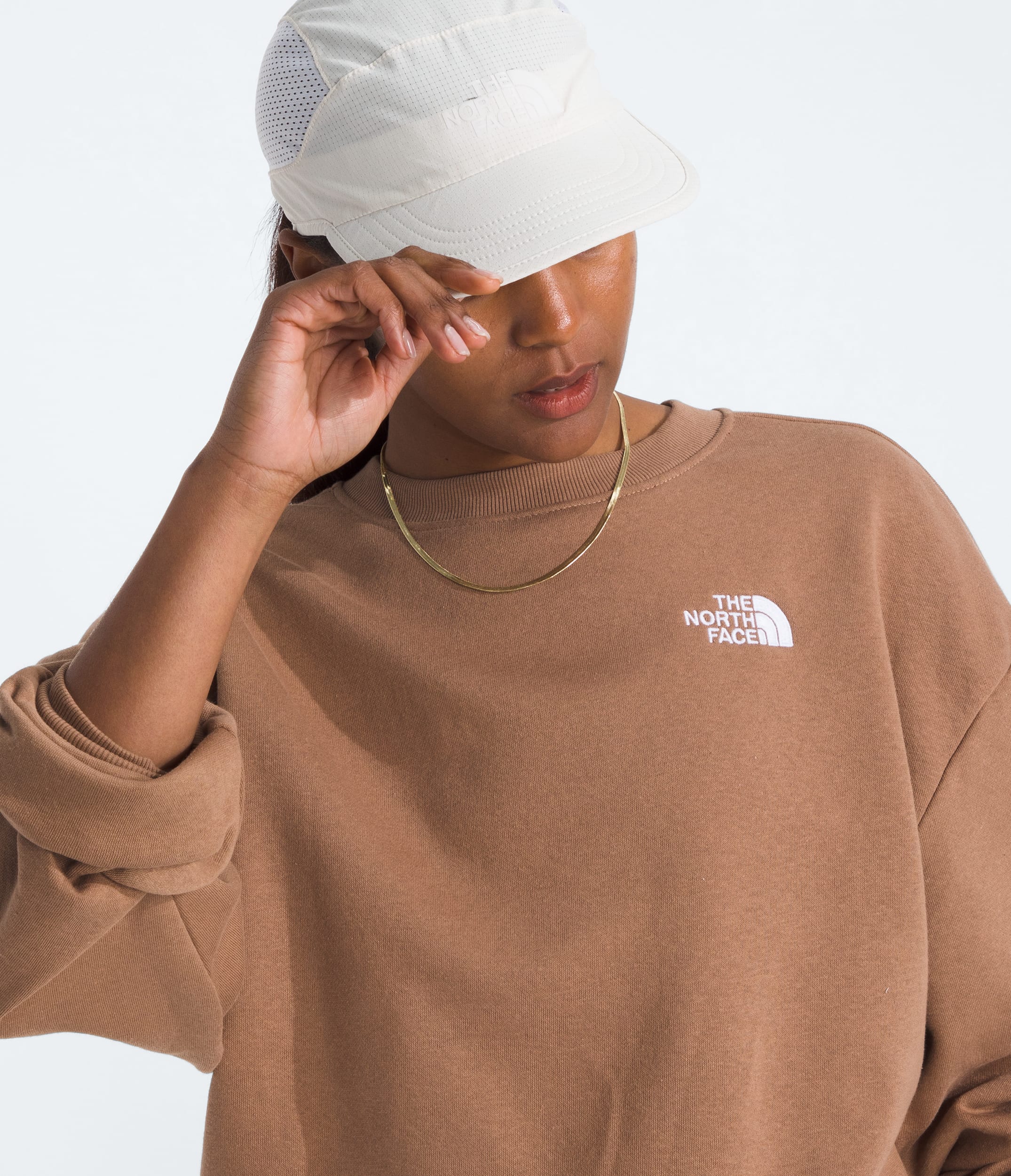 Womens Evolution Oversized Crew TNF HERO3