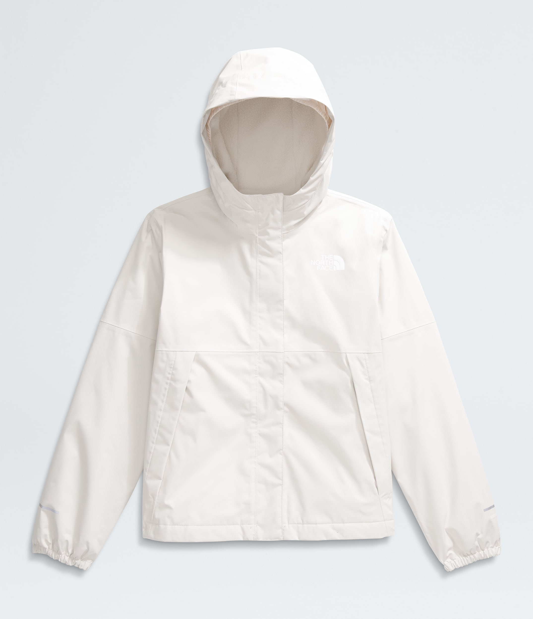 Girls Warm Antora Rain Jacket TNF White Dune ALTFRONT