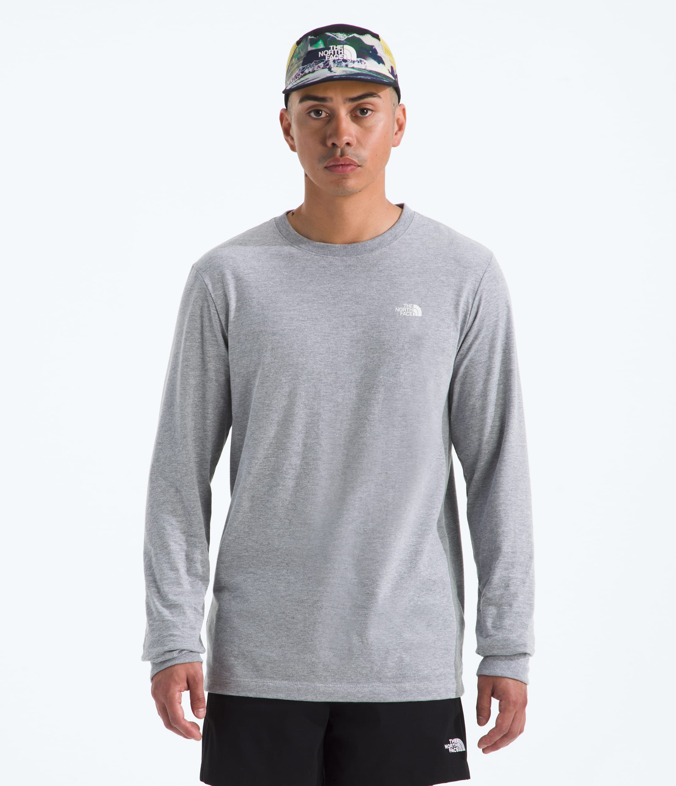 Mens Evolution Box NSE Regular LongSleeve Tee TNF BACK