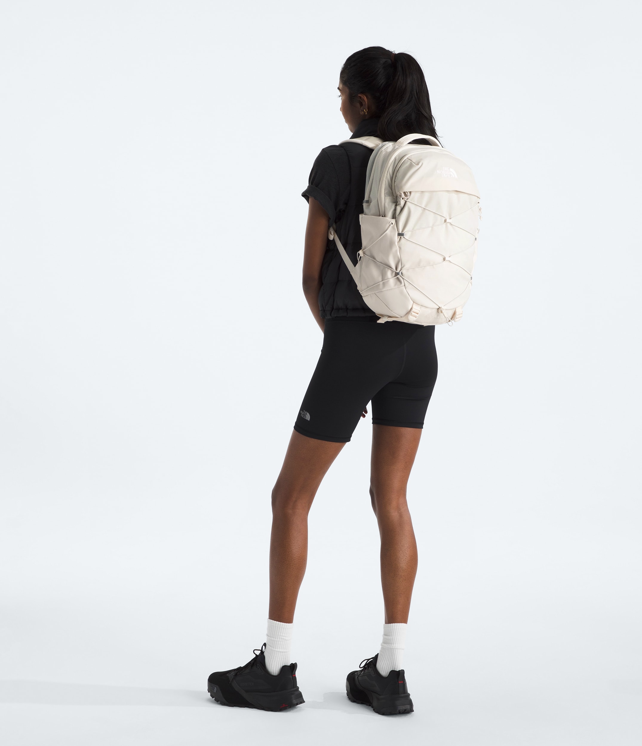 Womens Borealis Backpack TNF White Dune MODELBACK