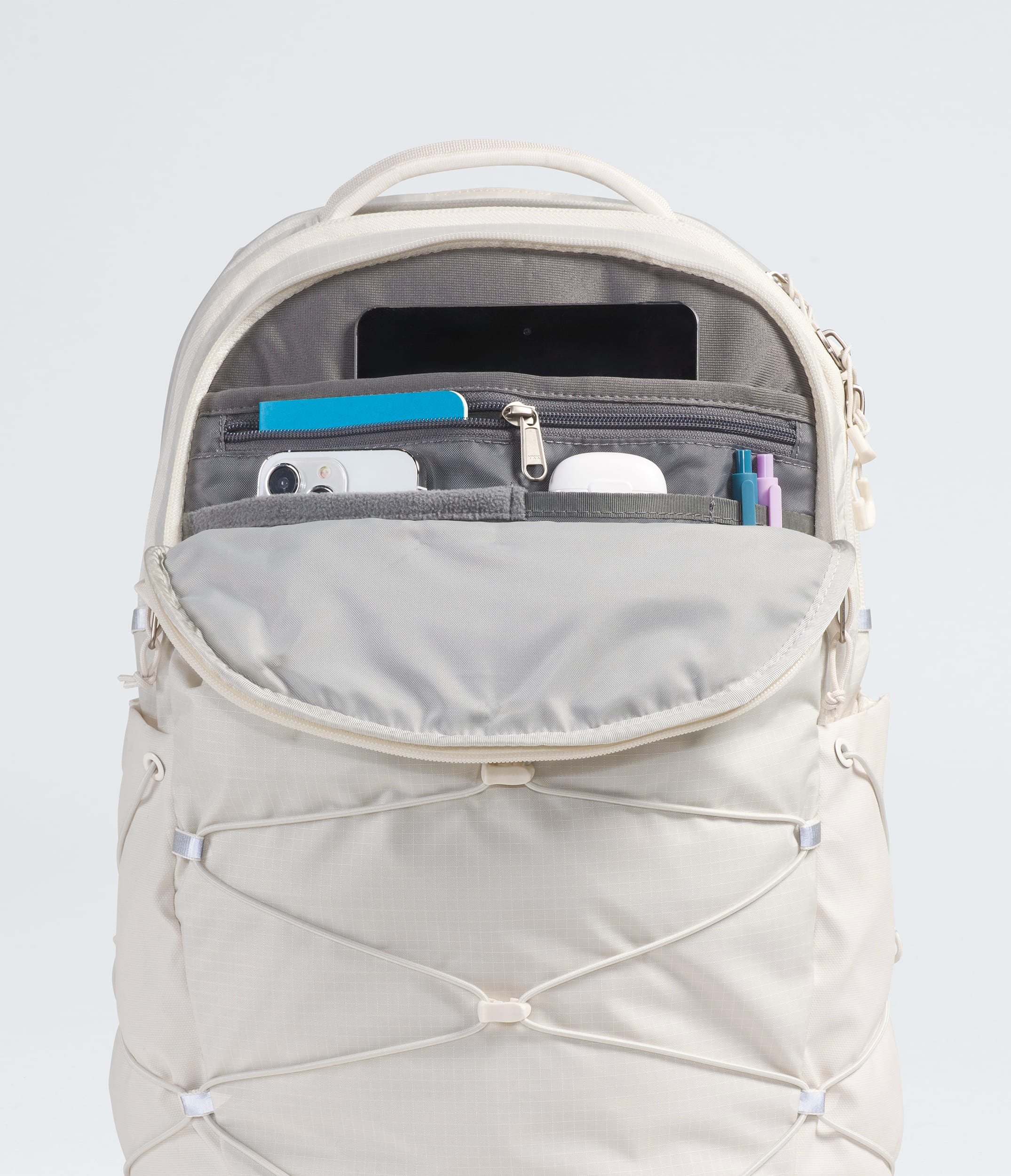 Womens Borealis Backpack TNF White Dune DETAIL1