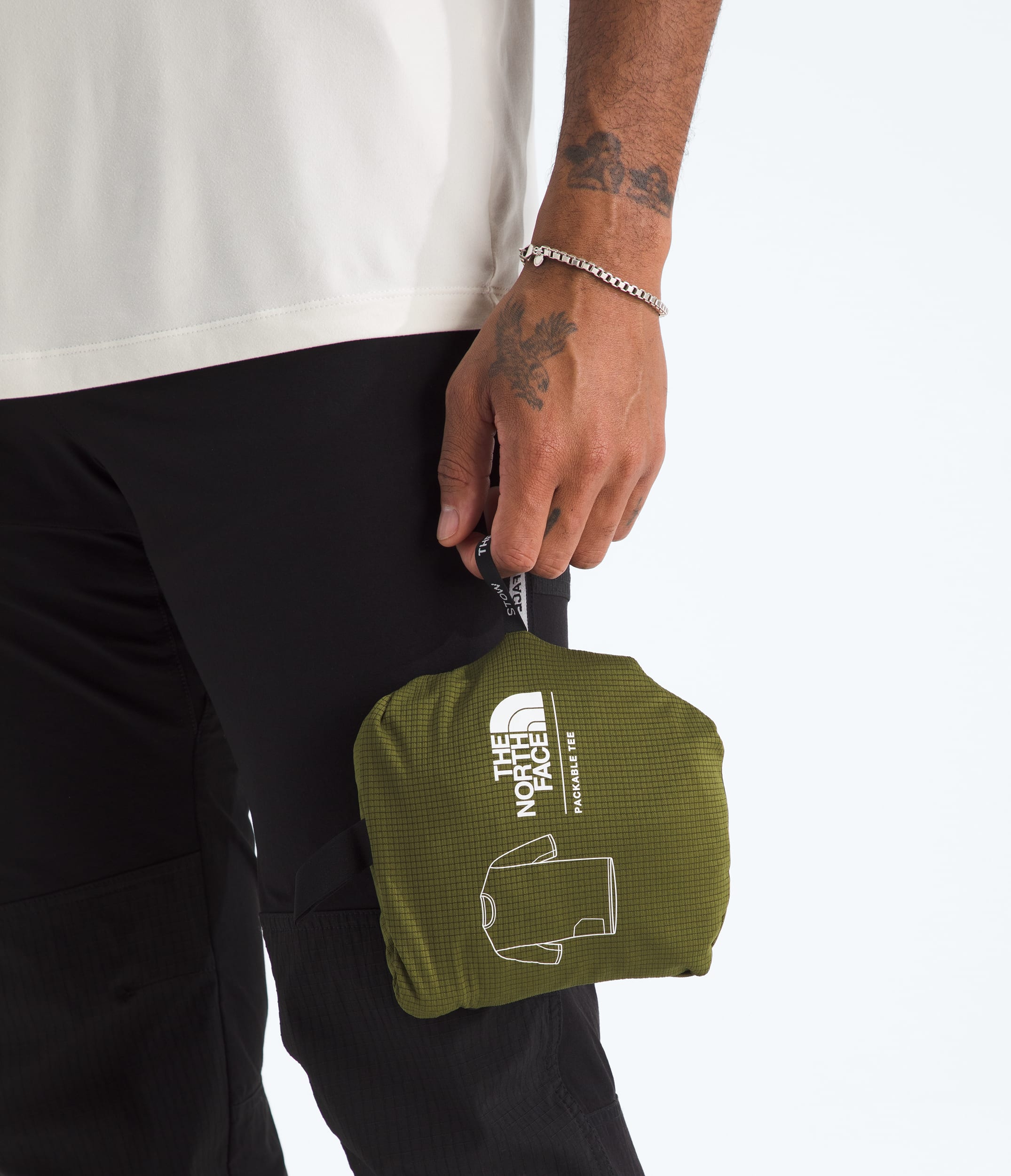 Mens LIGHTRANGE Packable ShortSleeve Tee TNF MODELALT6