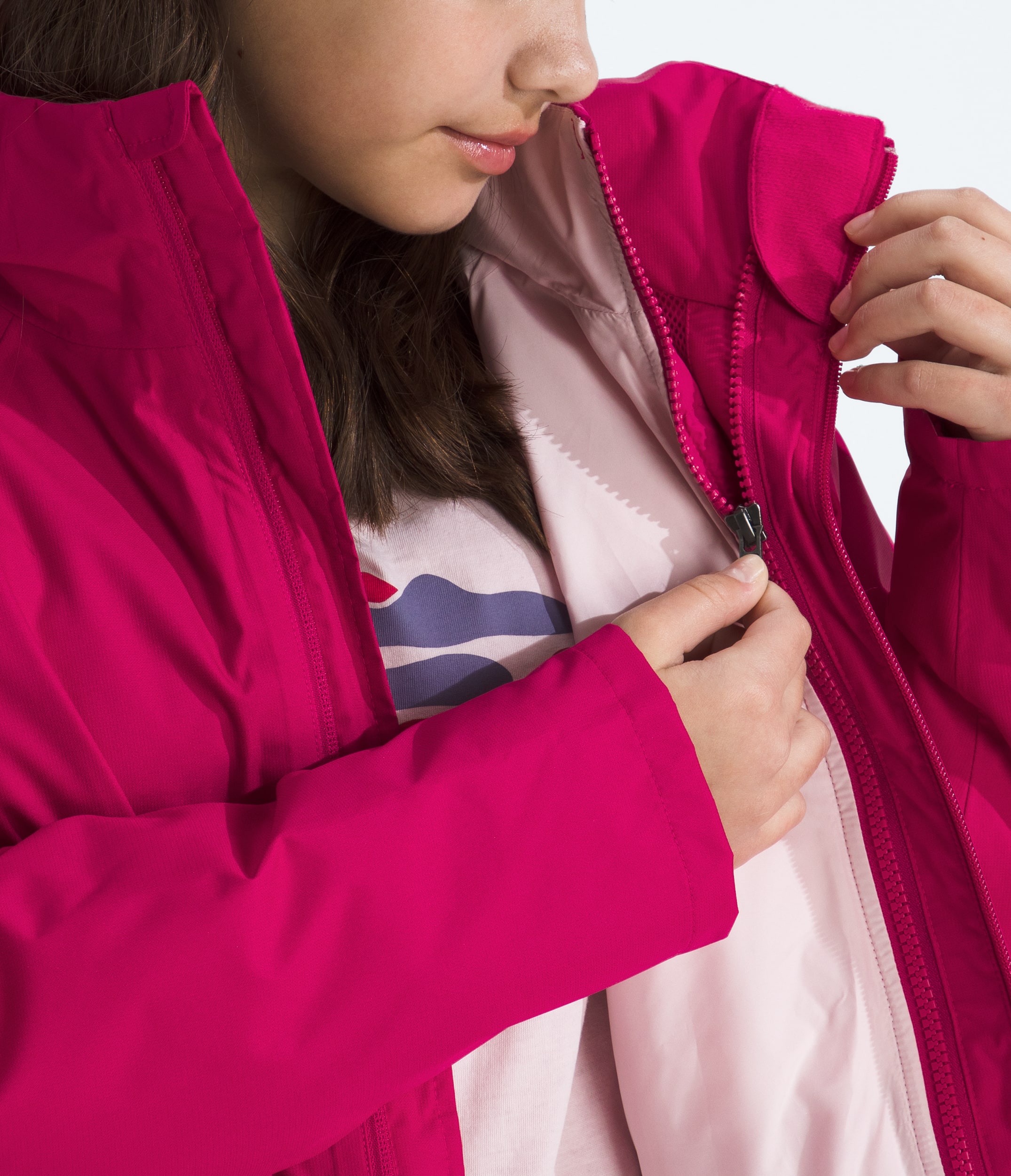 Boys  Girls Perrito 4N1 Hooded Jacket TNF MODELCLOSE3