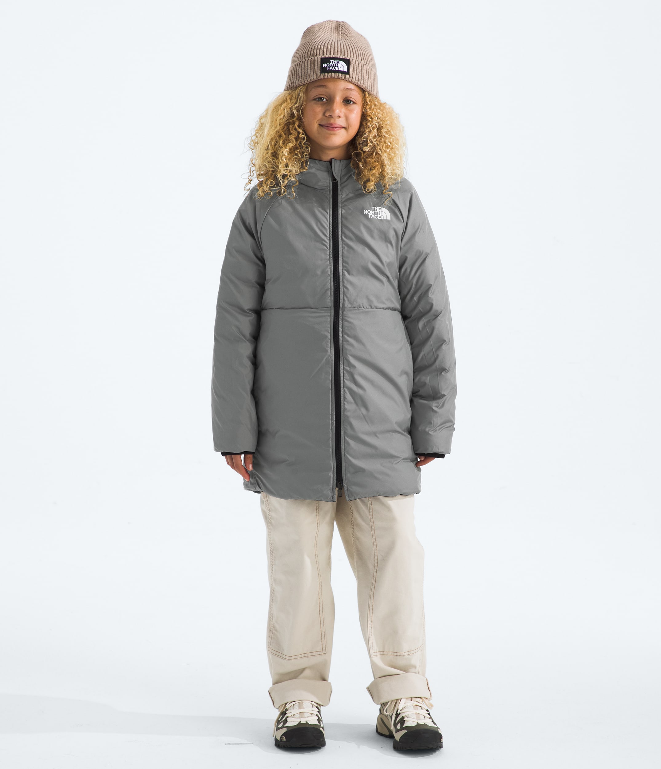Girls Reversible Perrito Parka TNF HEROREV