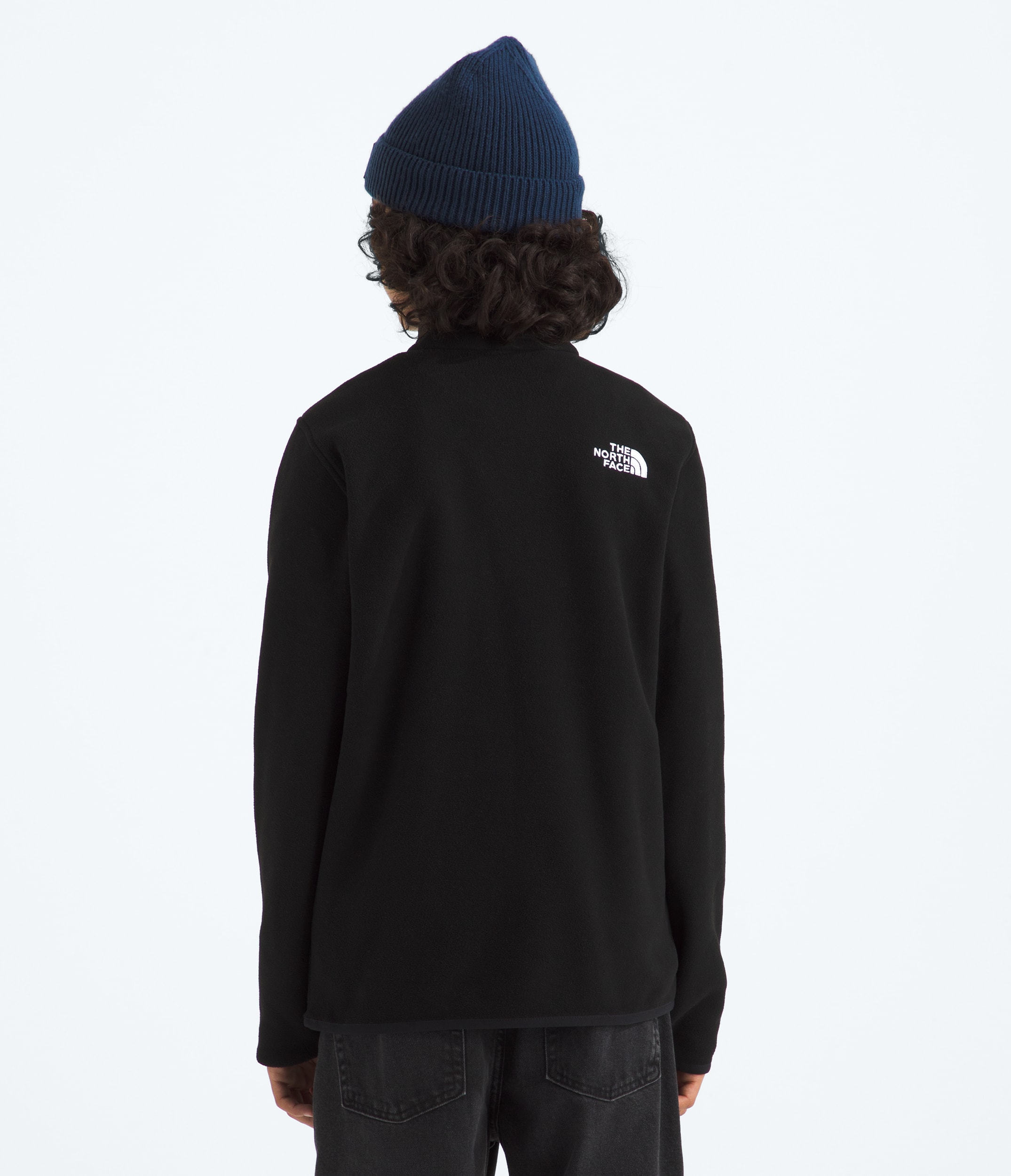 Boys  Girls Glacier Zip Pullover TNF BACK