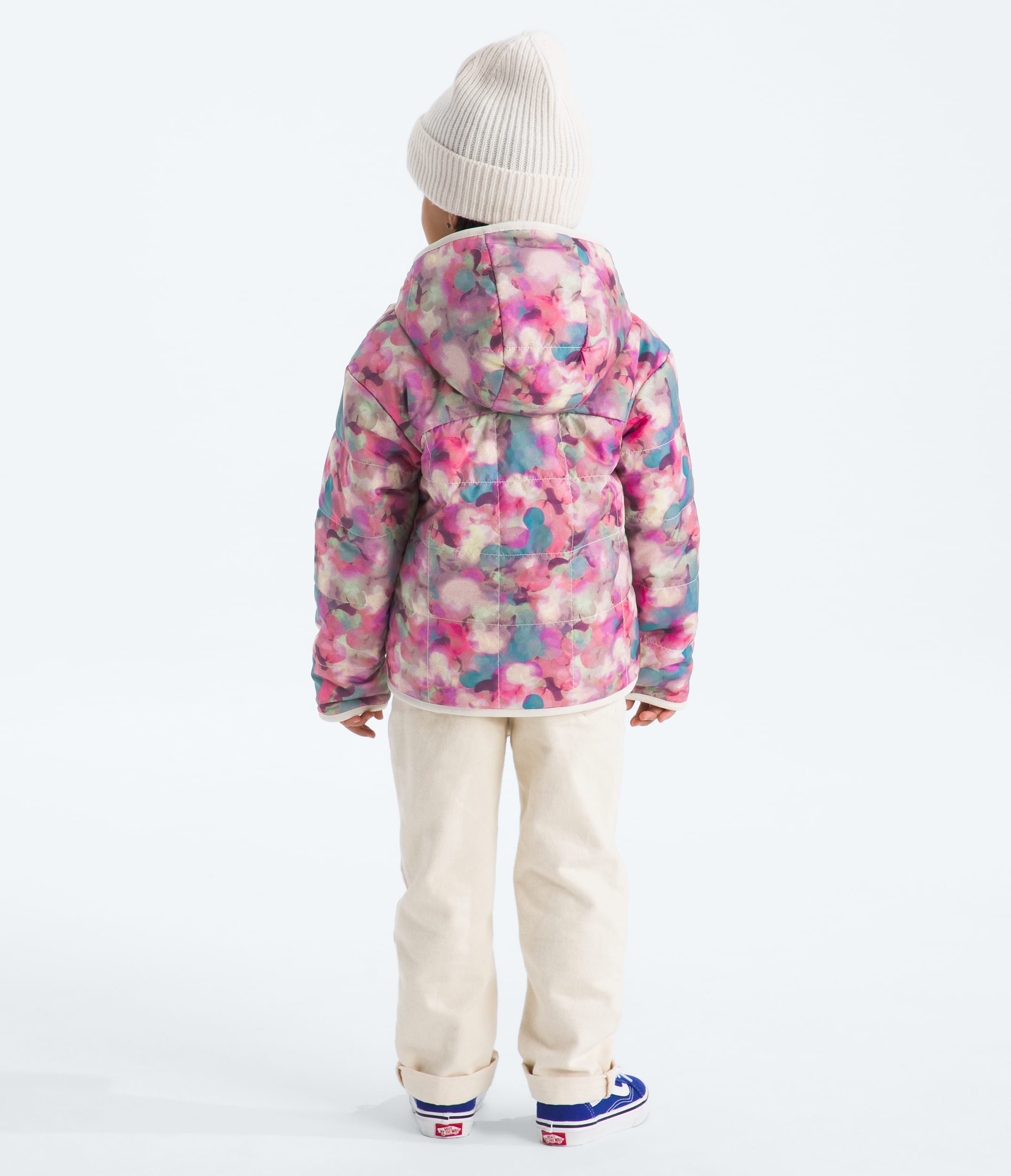 Girls Reversible Shasta FullZip Hooded JacketPrint TNF BACK
