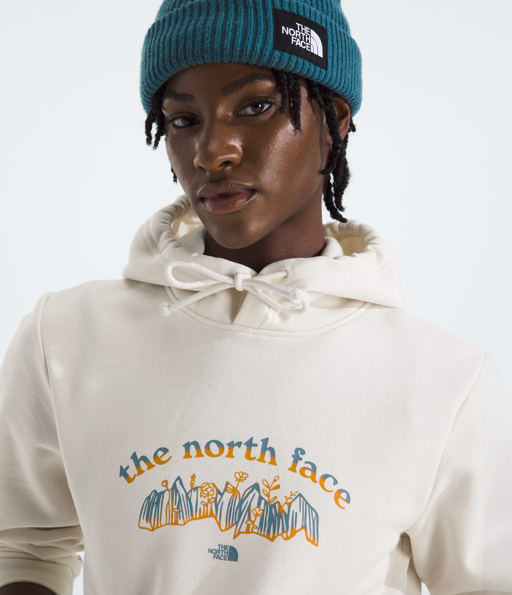 Womens Evolution RetroGrowth HoodieGraphic TNF HERO2