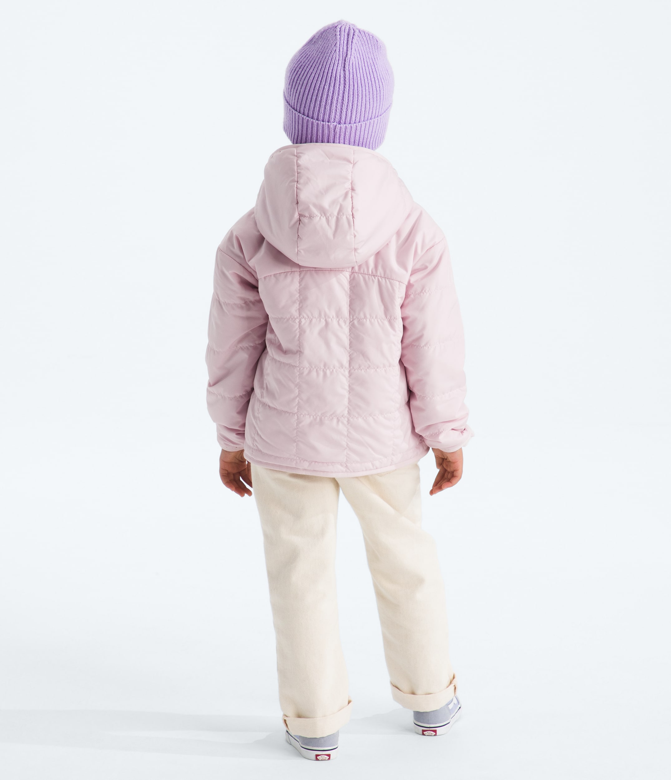Kids Girls Reversible Shasta FullZip Hooded Jacket TNF BACK