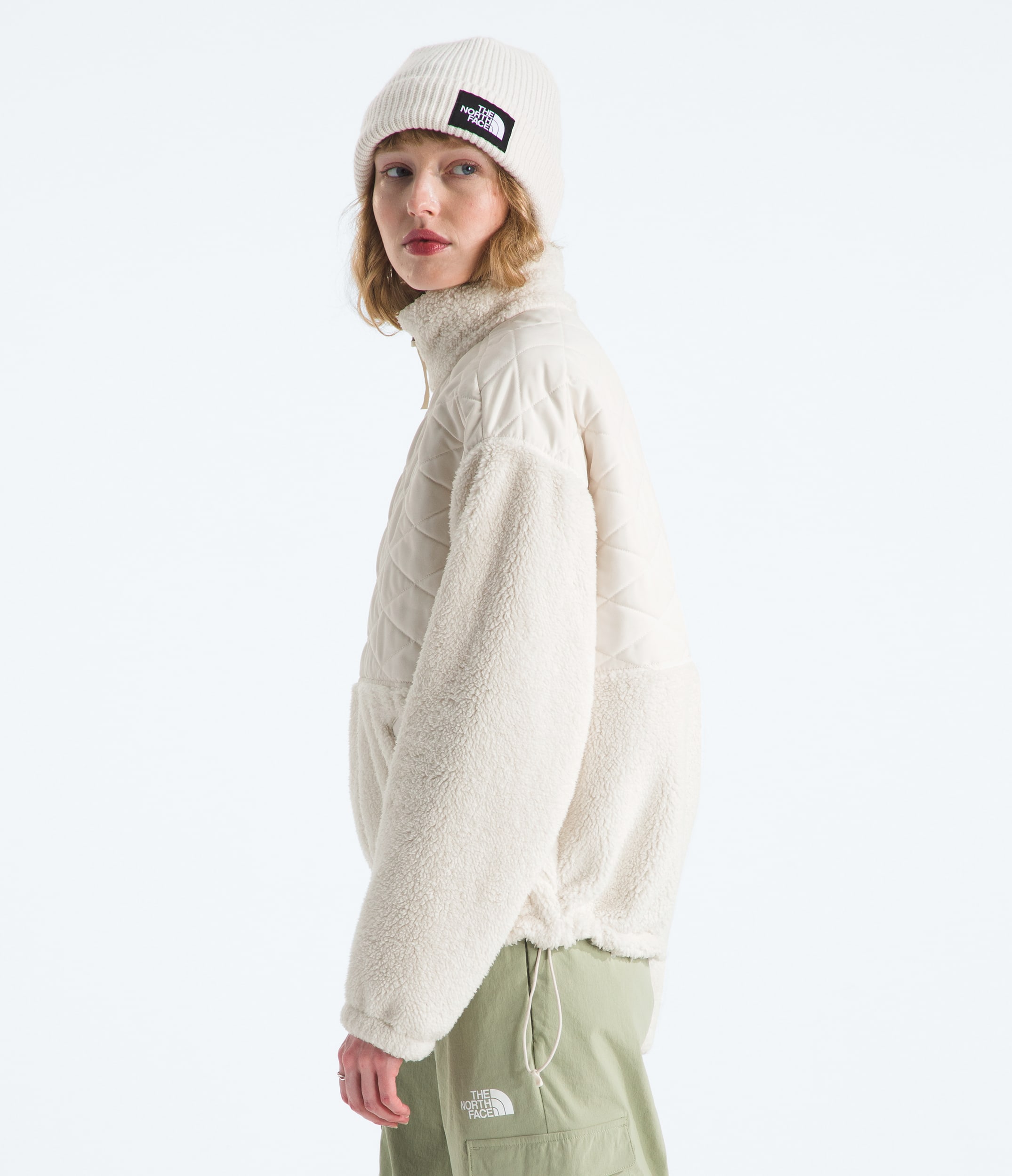 Womens Cabin Fleece FullZip TNF MODEL34