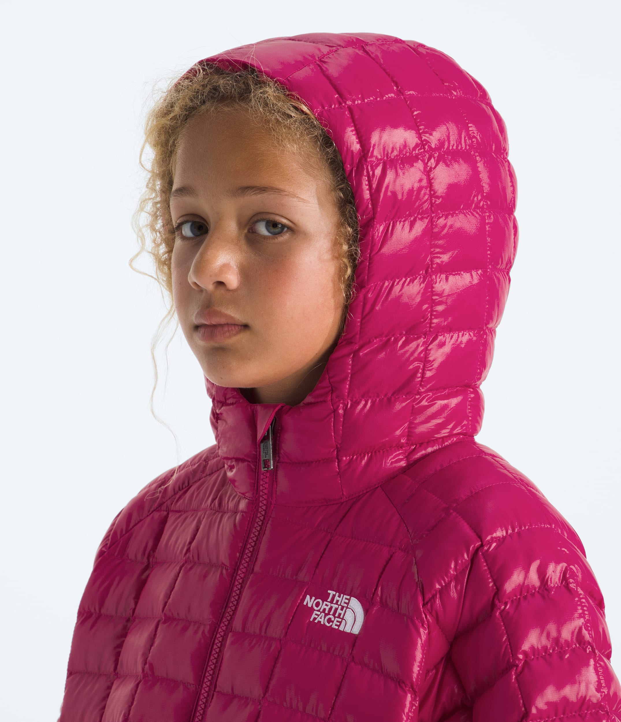 Manteau  capuchon THERMOBALL pour enfants TNF MODELHOOD2