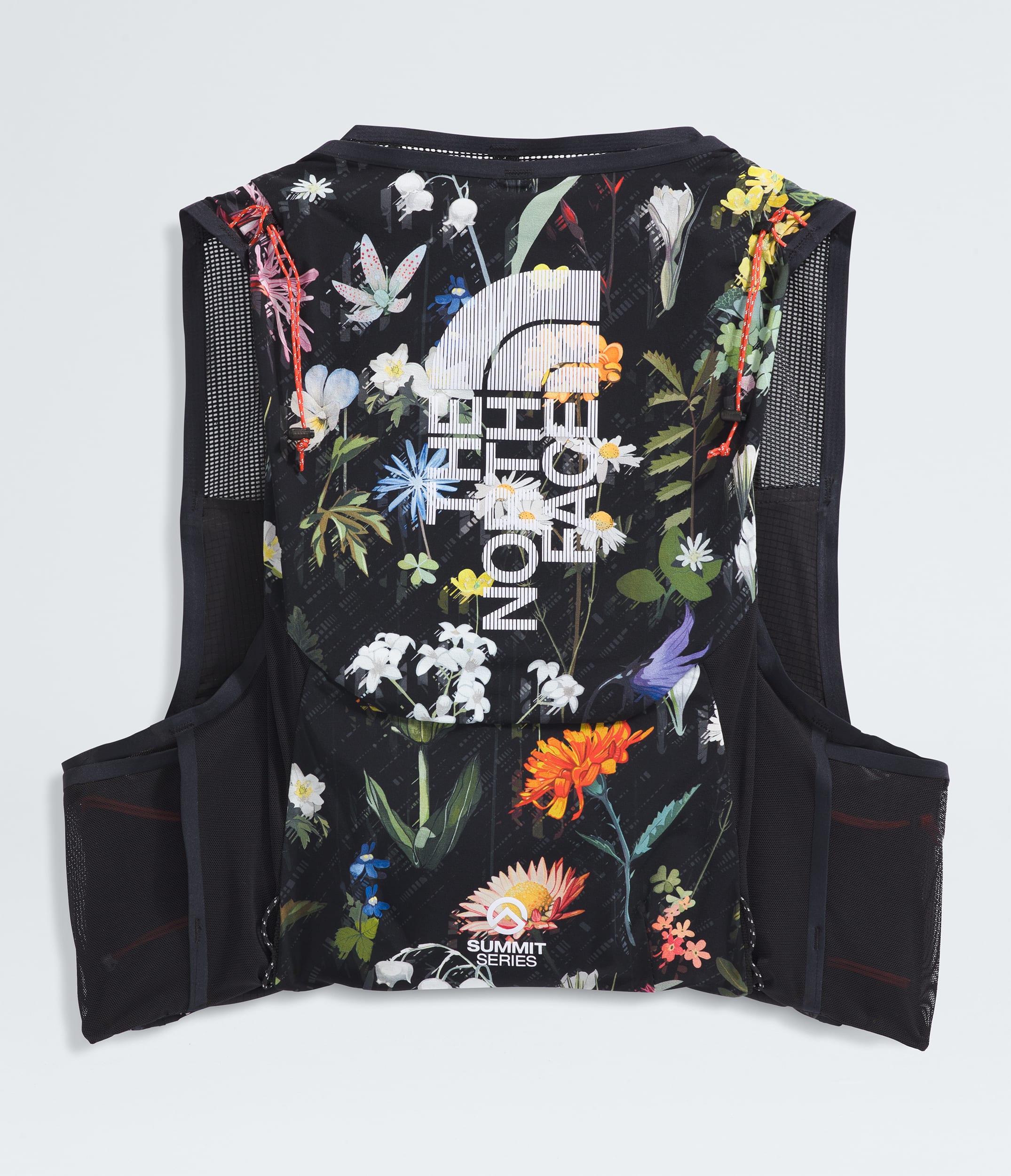 Summit Series Run Vest 10 TNF TNF BlackAlpine Floral Print BACK