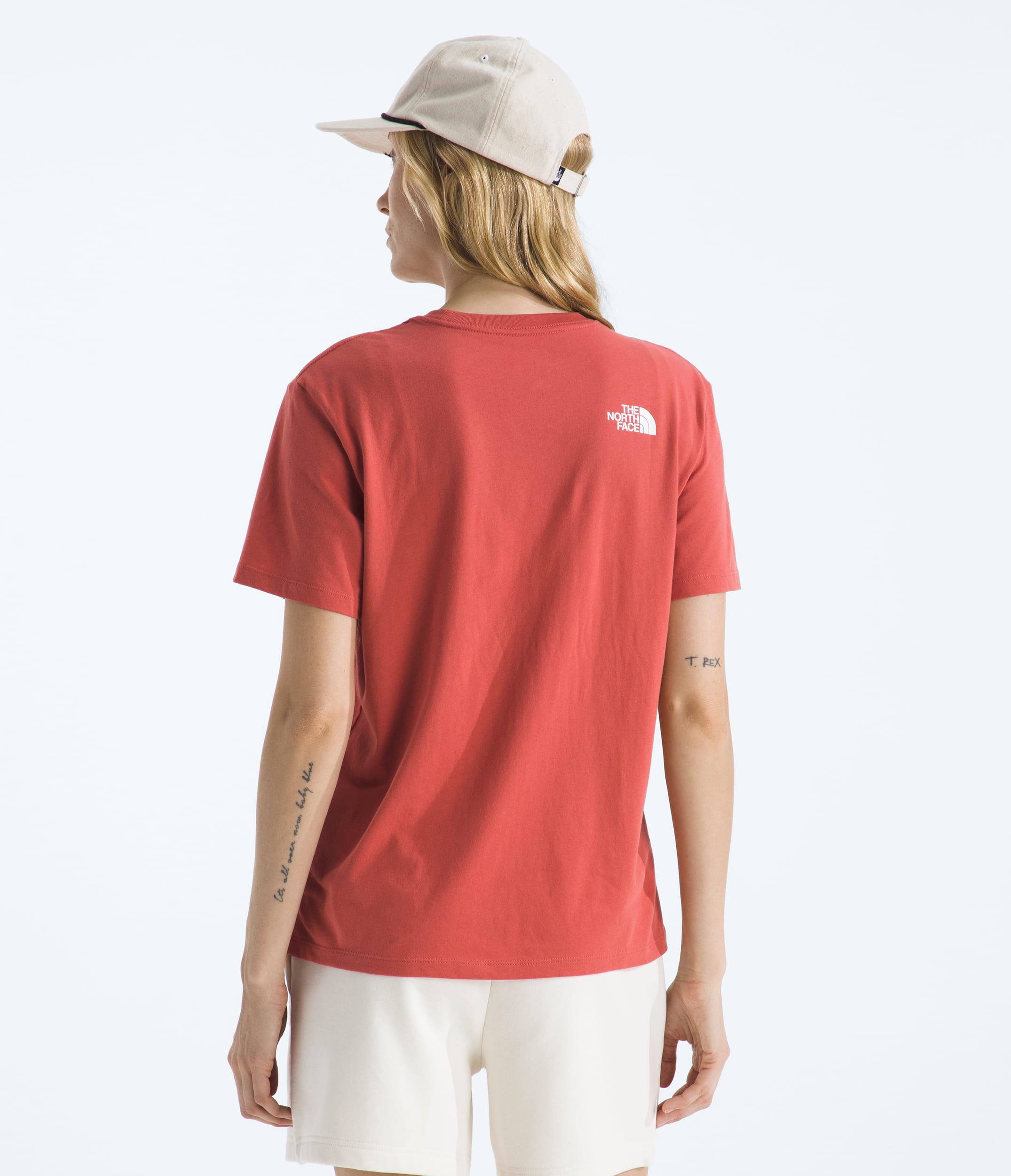 Womens Evolution Sketch Logo Half Dome ShortSleeve TeeGraphic TNF BACK