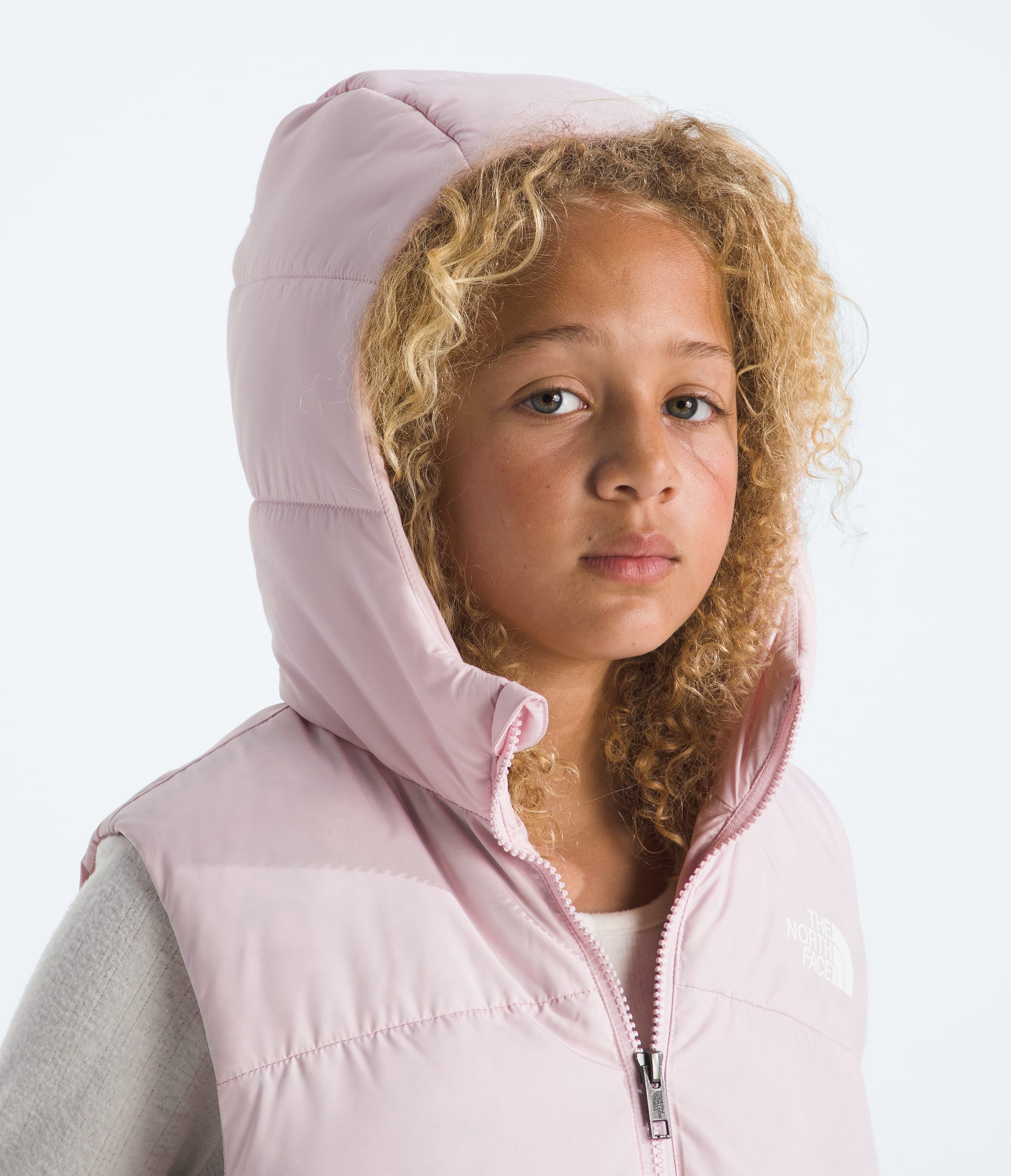 Boys  Girls North Down Hooded Vest TNF MODELHOOD2