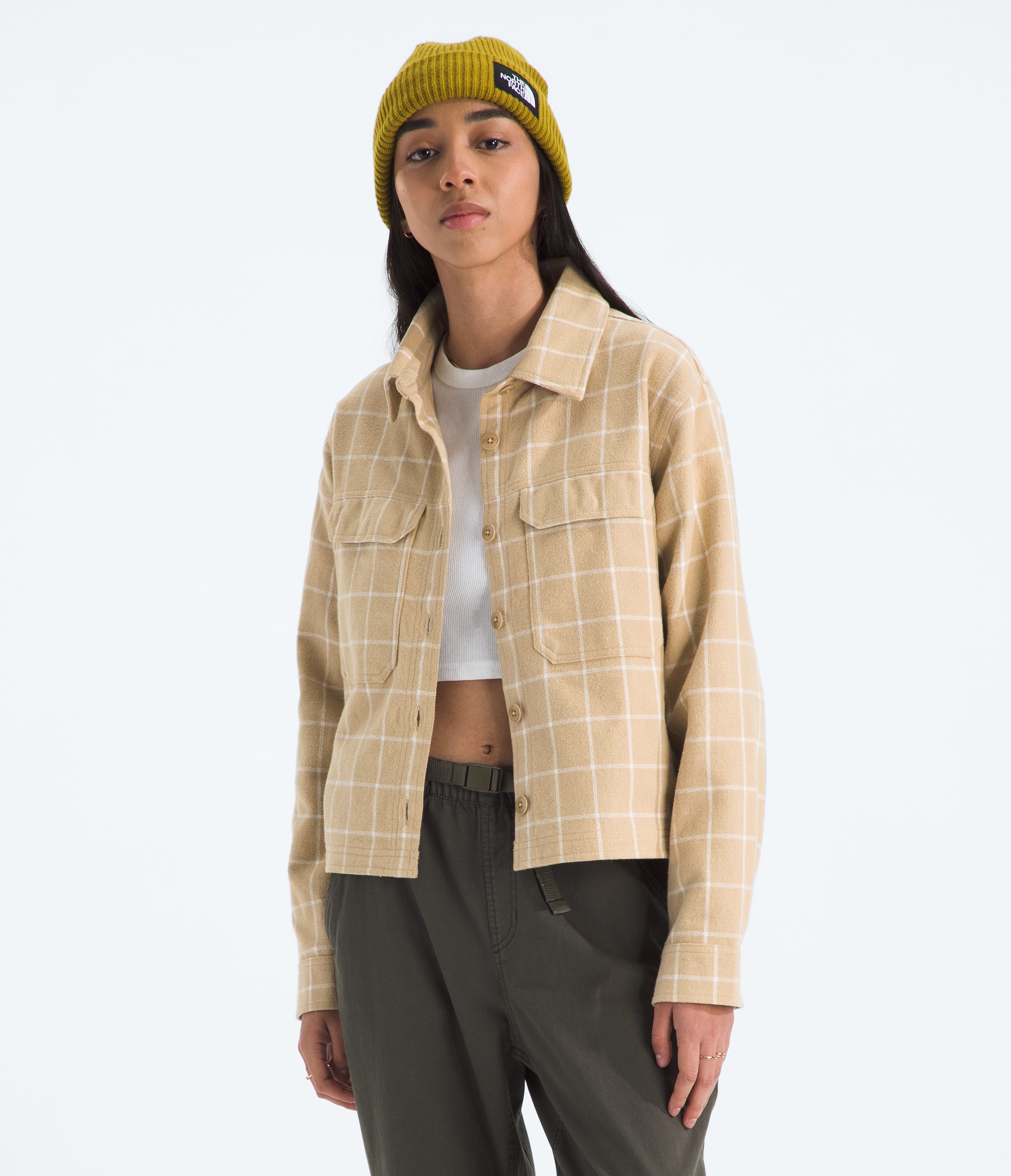 Womens Valley Flannel ShirtPlaid TNF Main