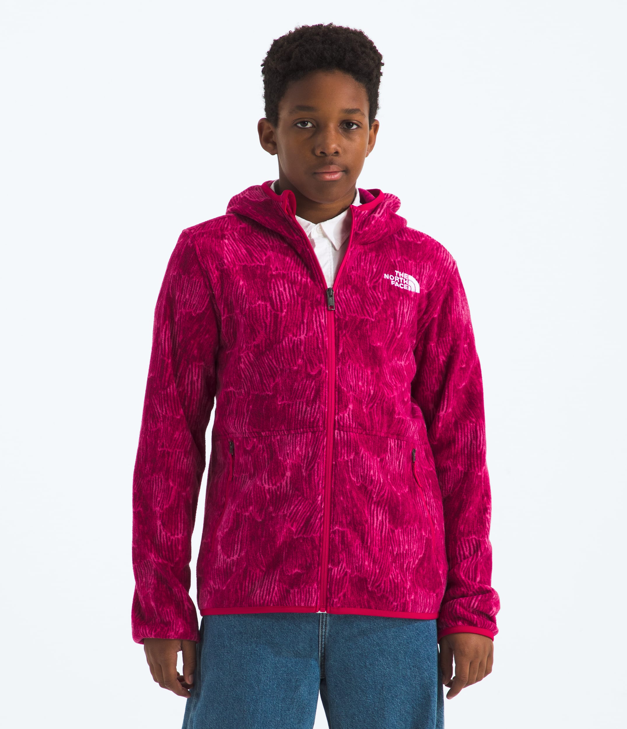 Boys  Girls Glacier FullZip HoodiePrint TNF HERO3