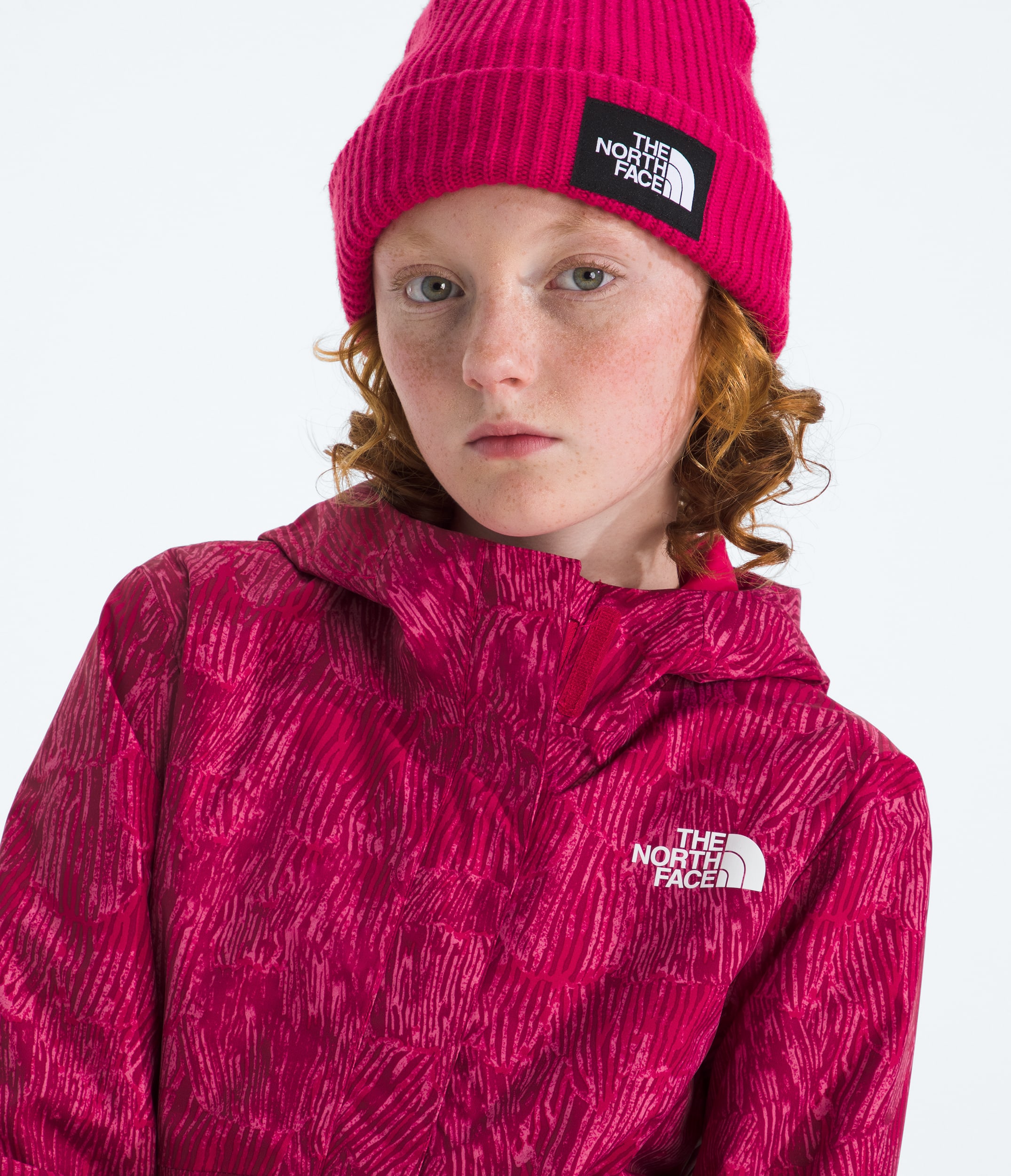 Girls Antora Rain JacketPrint TNF HERO3