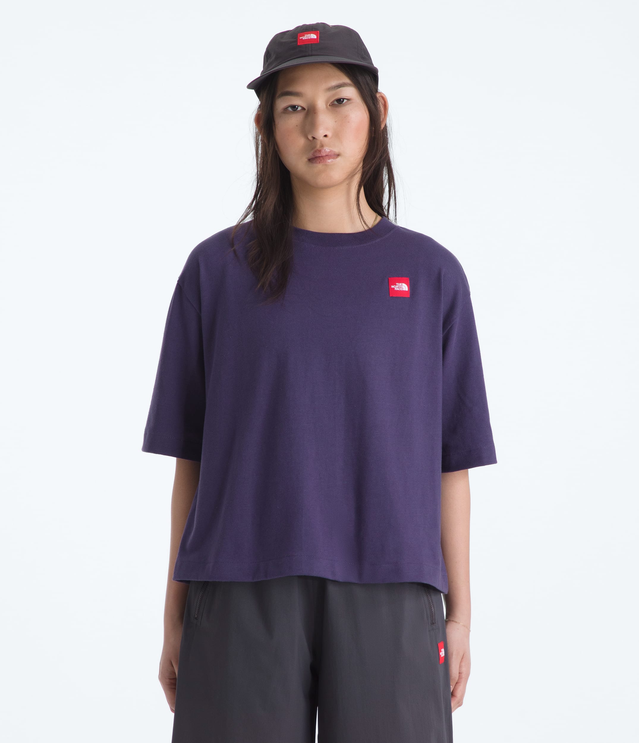 Womens TNF Red Box ShortSleeve Boxy Tee TNF Main