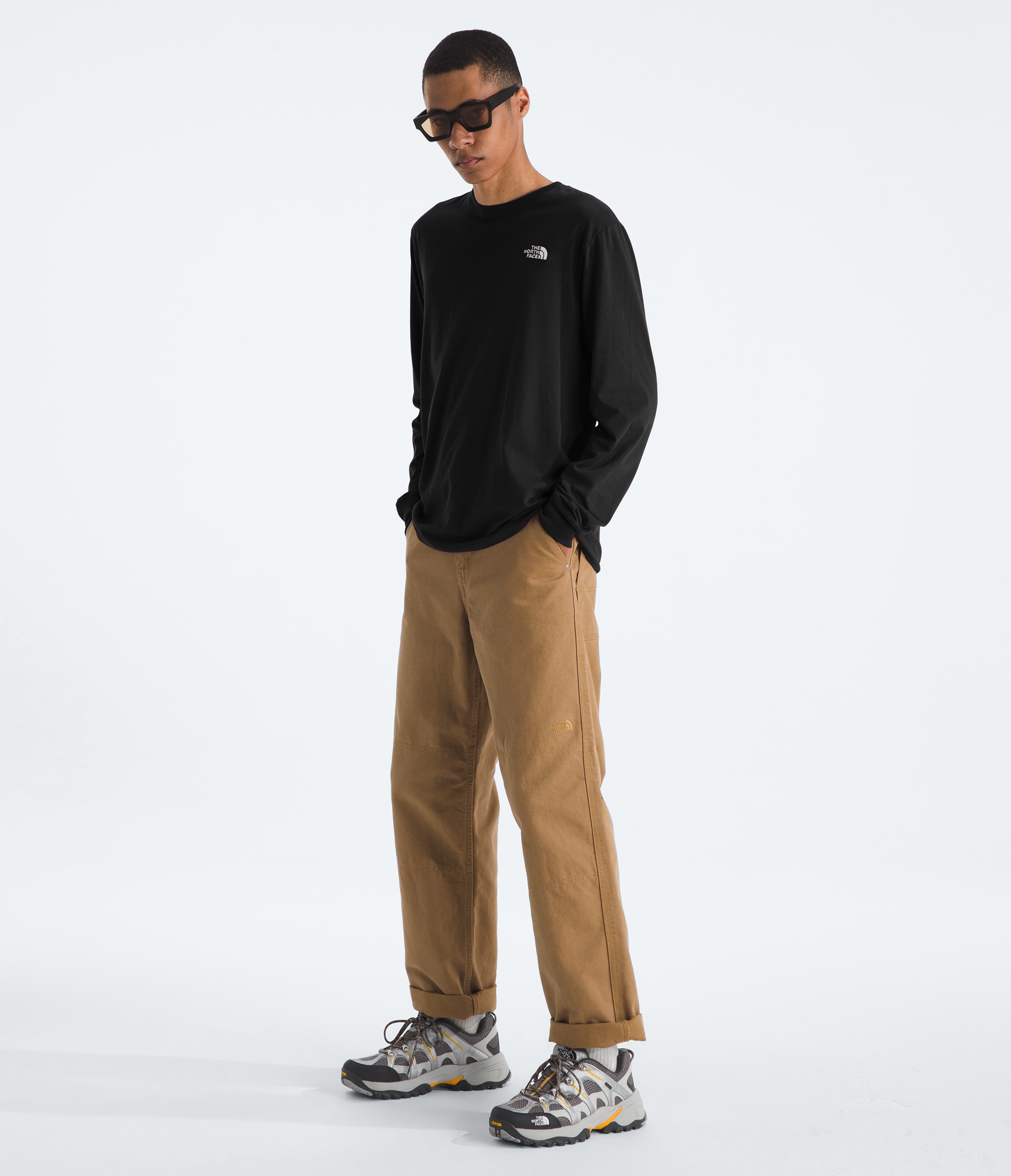 Mens Evolution Simple Dome Regular LongSleeve Tee TNF HERO2