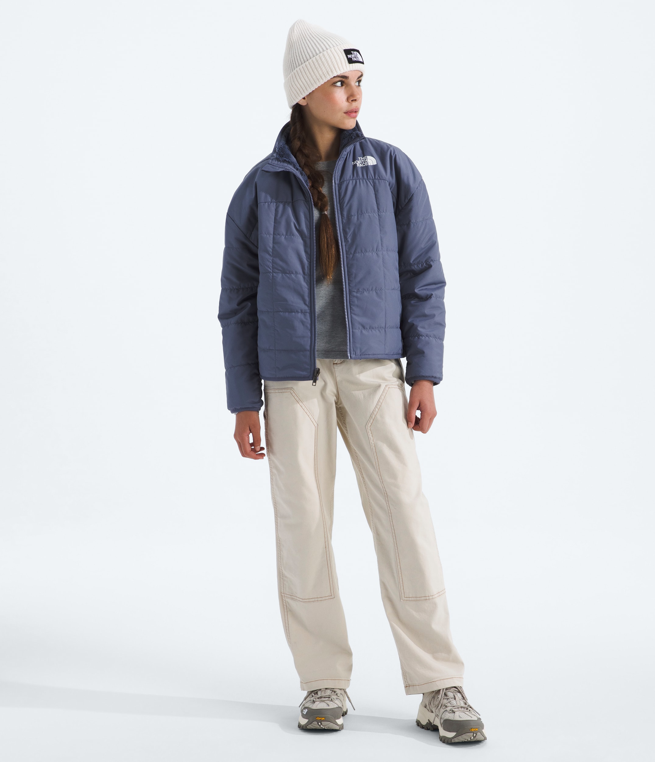 Girls Reversible Shasta FullZip Jacket TNF Twilight Galaxy HERO2