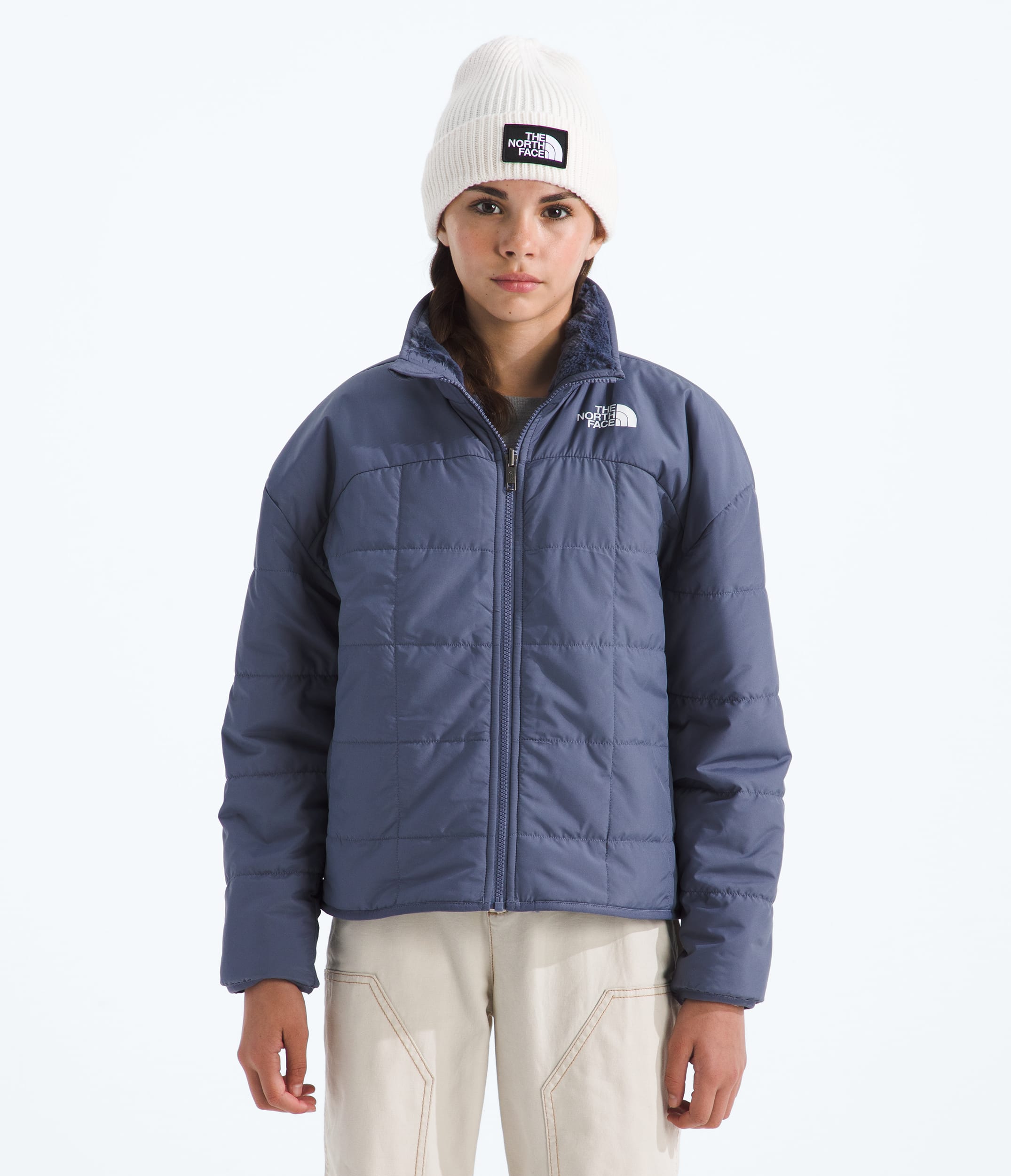 Girls Reversible Shasta FullZip Jacket TNF Twilight Galaxy HERO