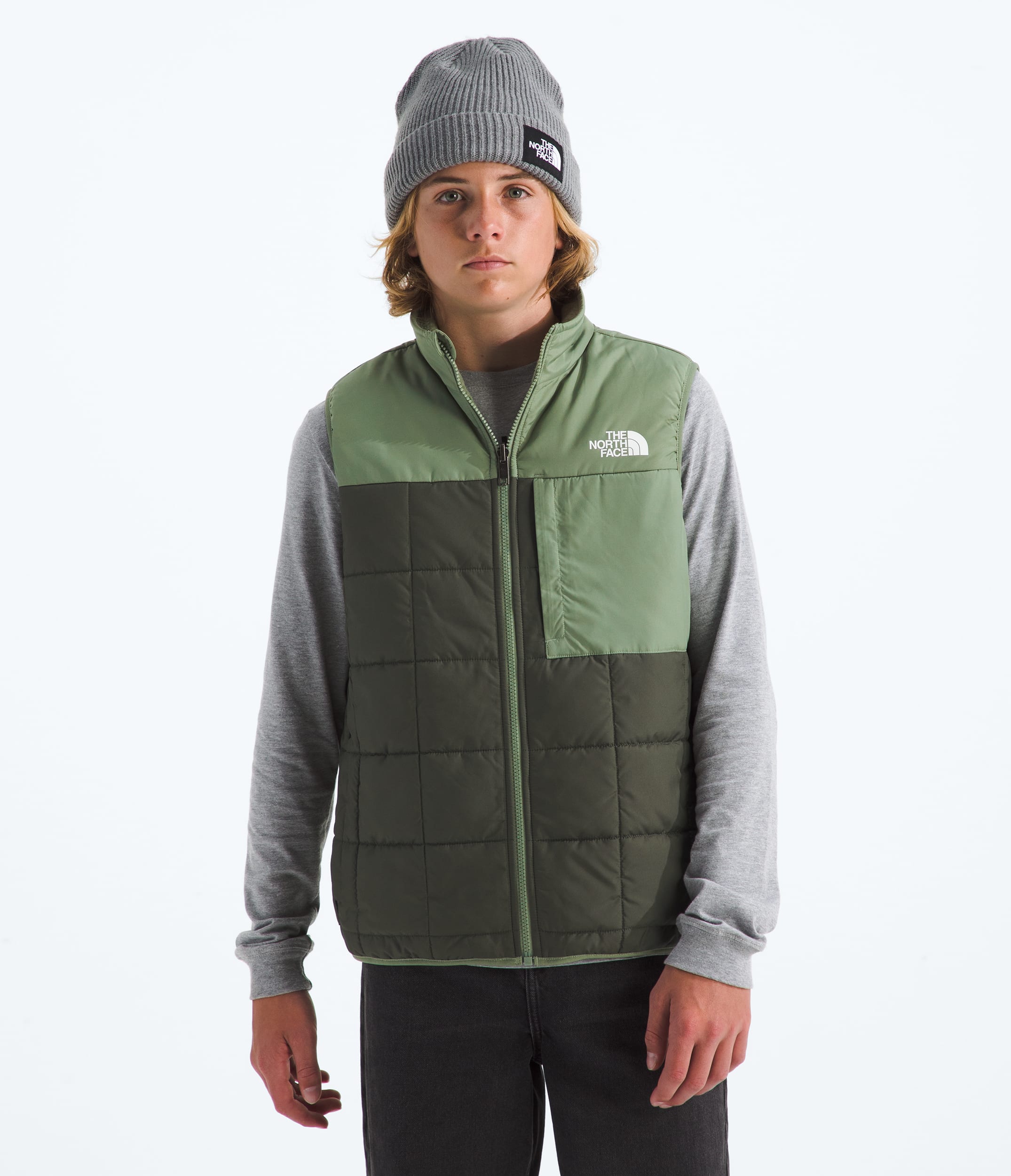 Boys Reversible Shasta Vest TNF Main