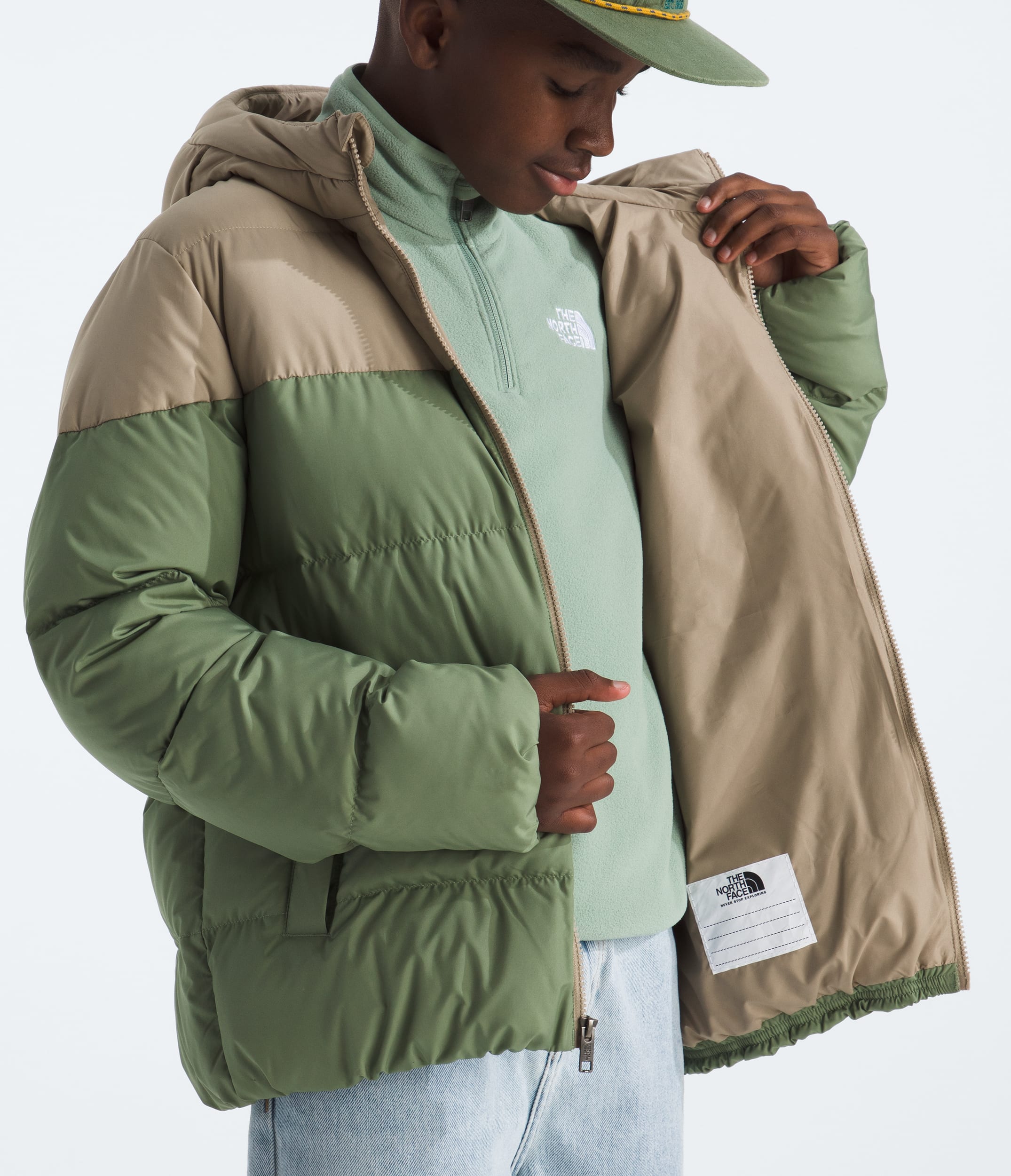 Boys  Girls Frost Fall Hooded Jacket TNF MODELINT