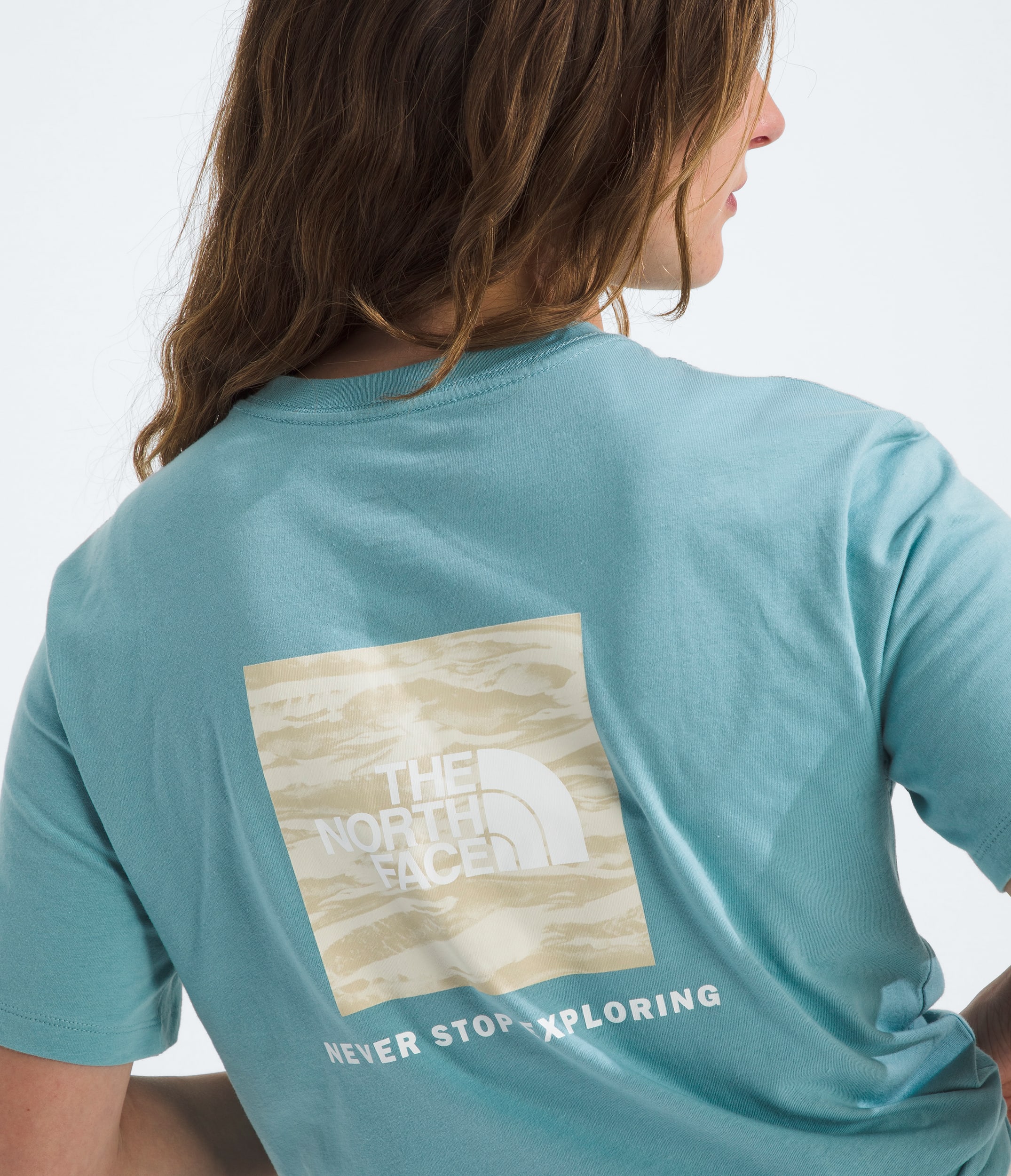 Womens Evolution Edge Of Light Box NSE ShortSleeve TeeGraphic TNF HERO2