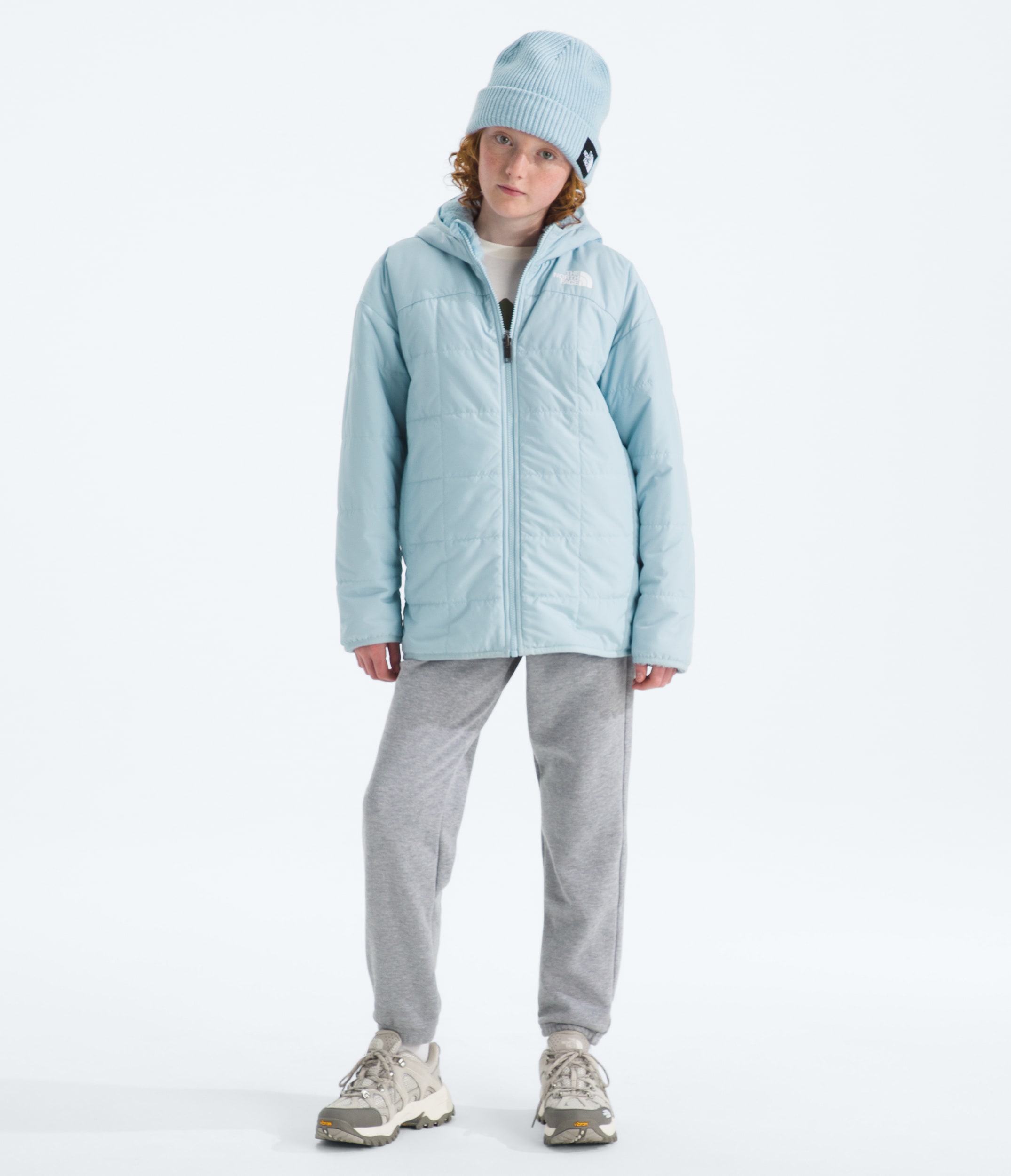 Girls Reversible Shasta Short Parka TNF HERO2
