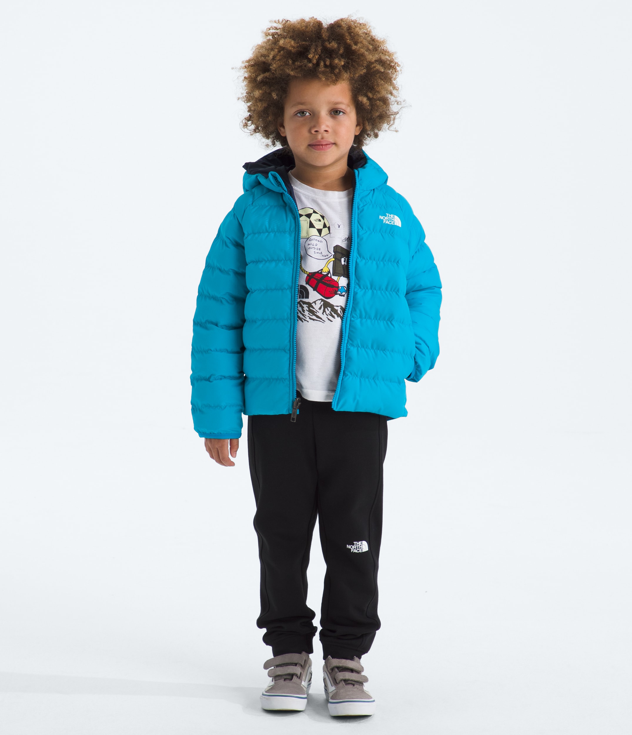 Kids Reversible Perrito Hooded Jacket TNF HERO3