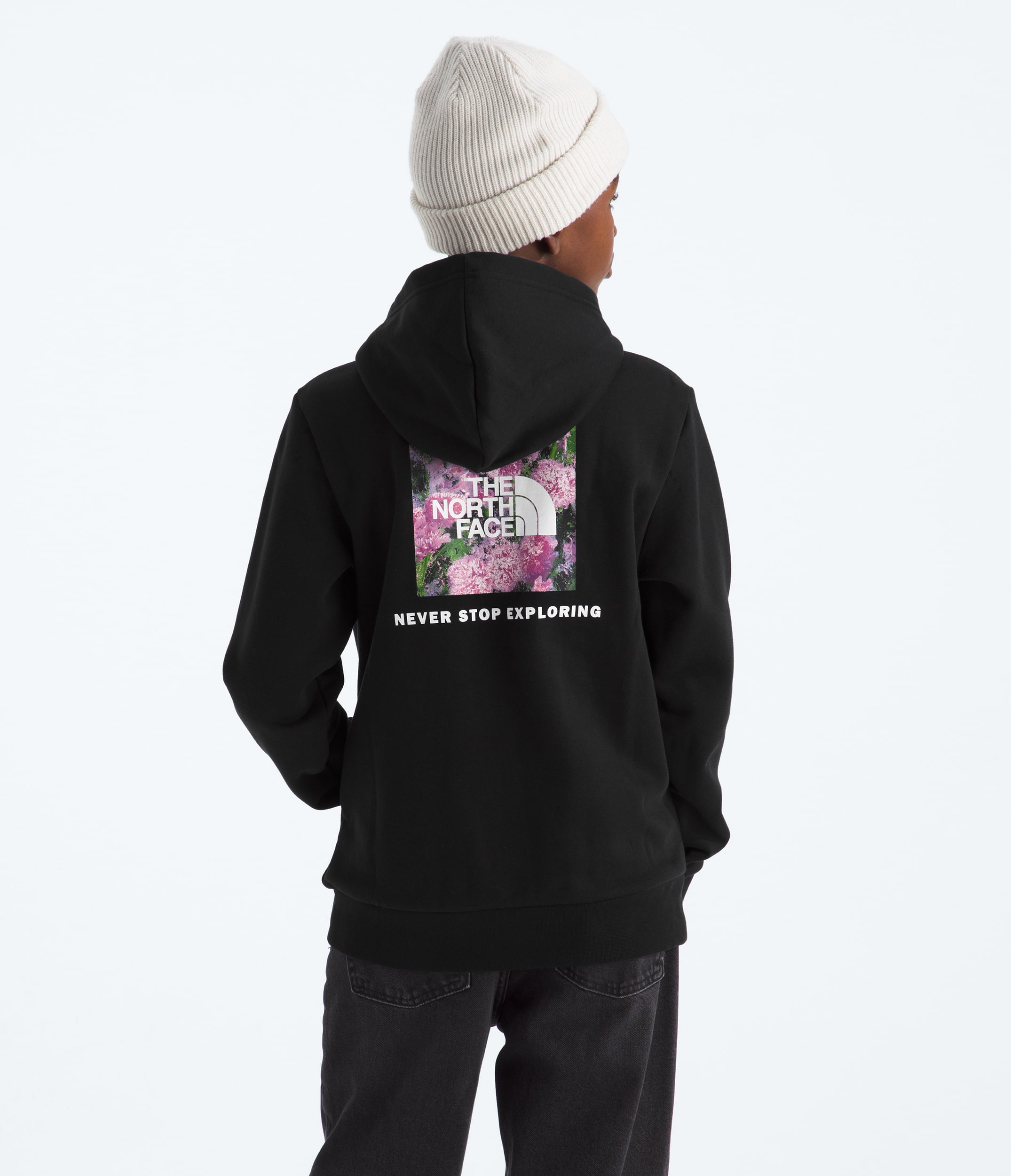 Boys  Girls Evolution Box NSE Pullover HoodieGraphic TNF TNF Black HERO2
