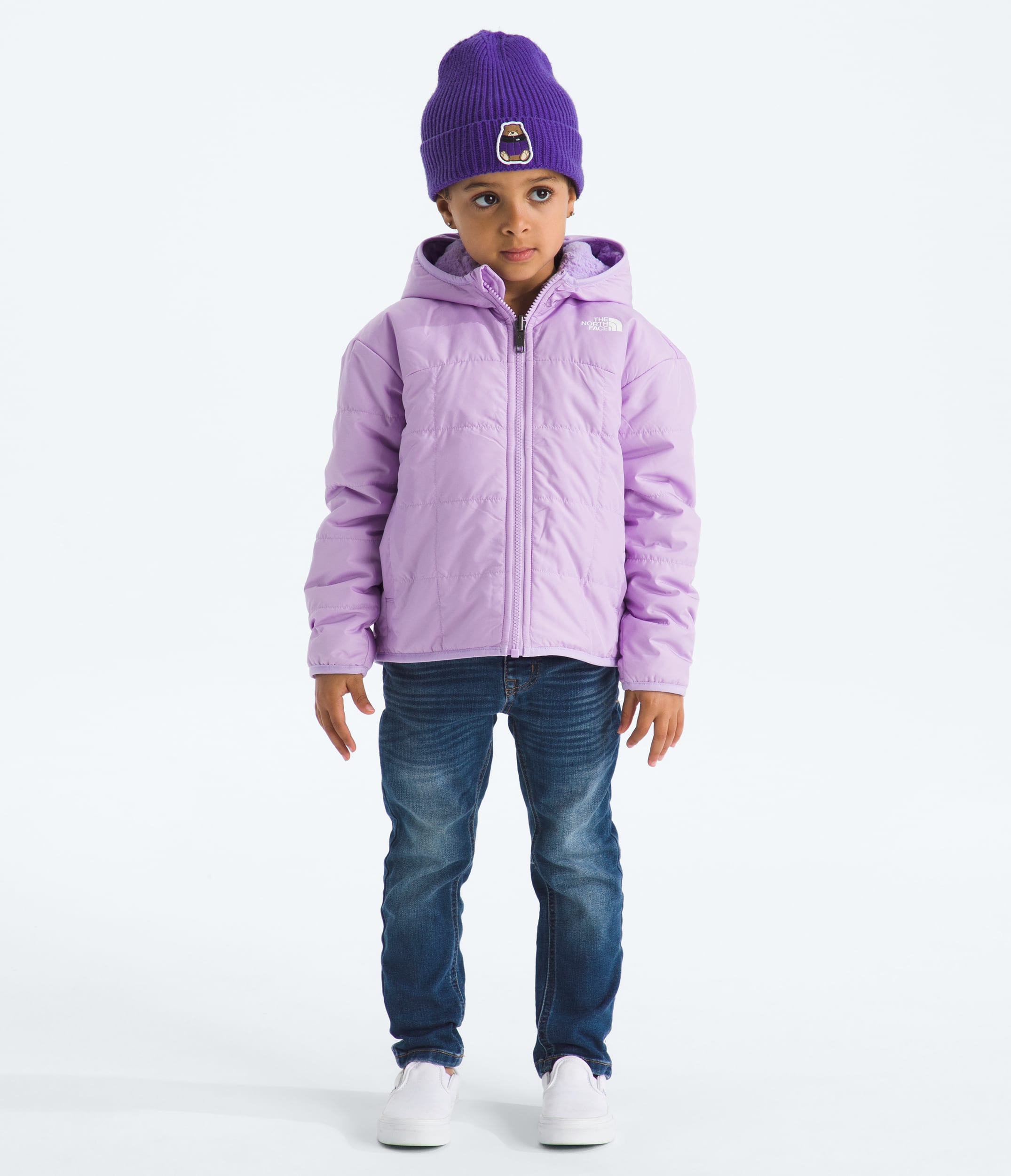 Kids Girls Reversible Shasta FullZip Hooded Jacket TNF Main