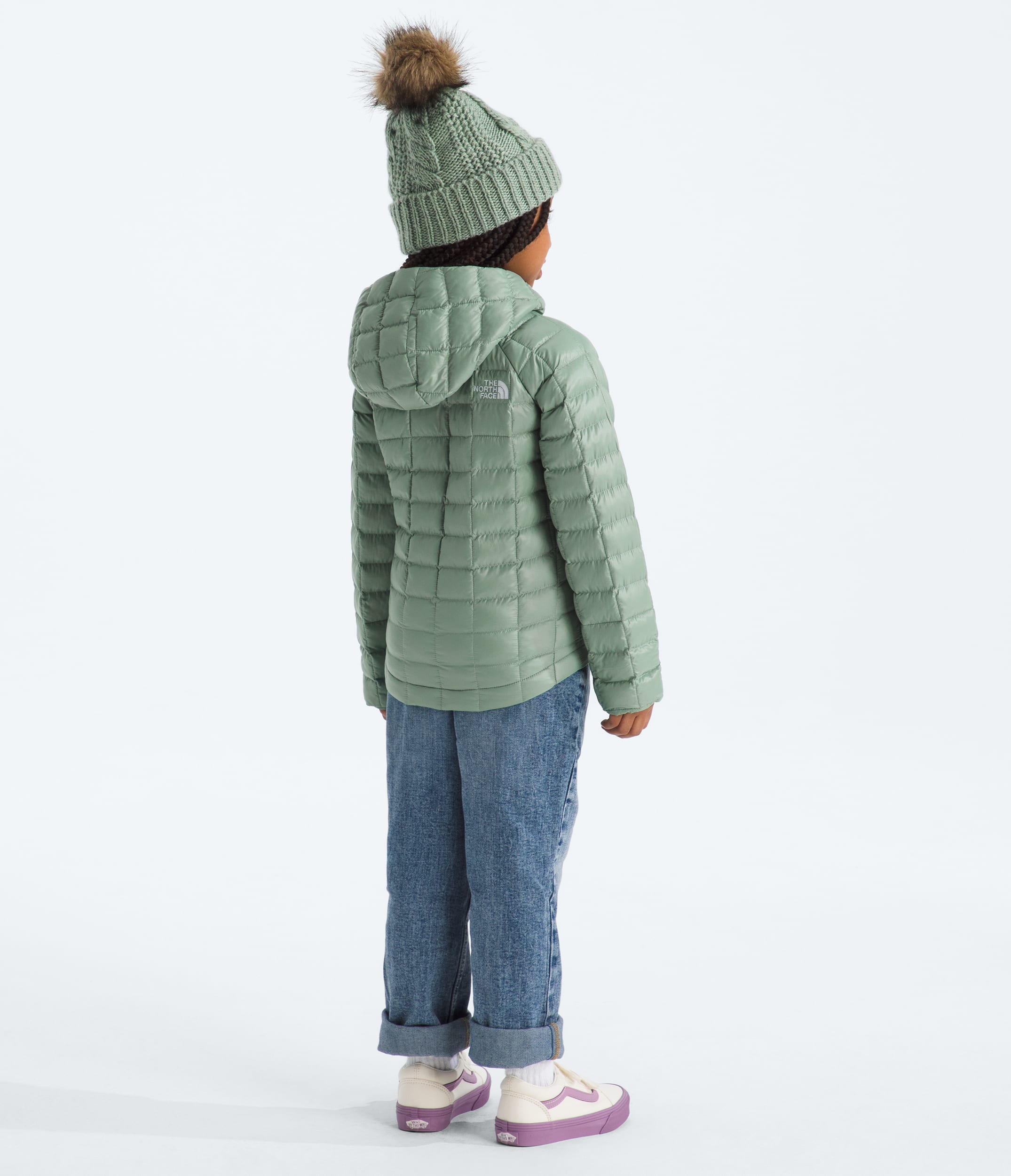 Kids THERMOBALL Hooded Jacket TNF BACK