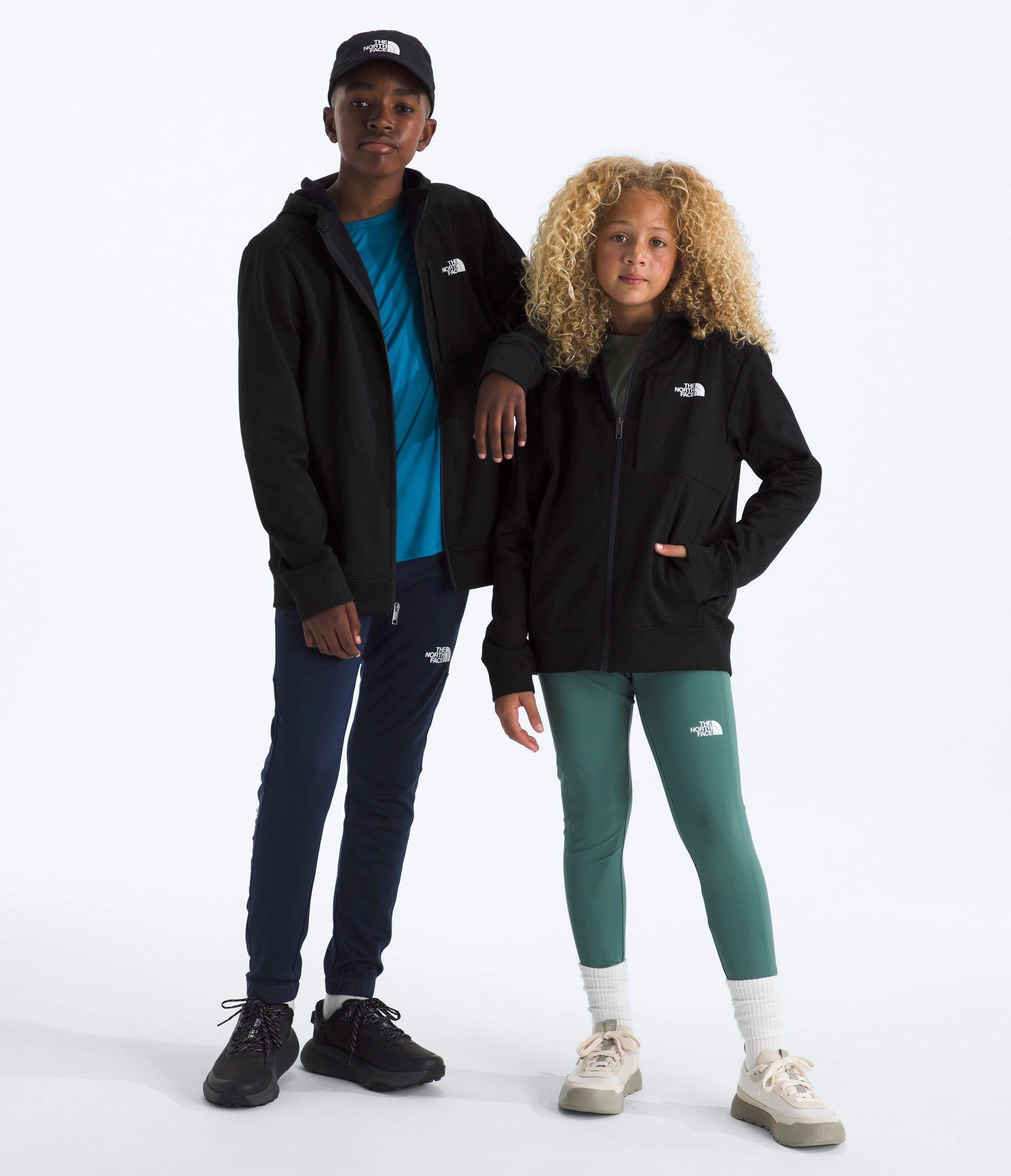 Boys  Girls TNF Performance Fleece FullZip Hooded Jacket TNF Main