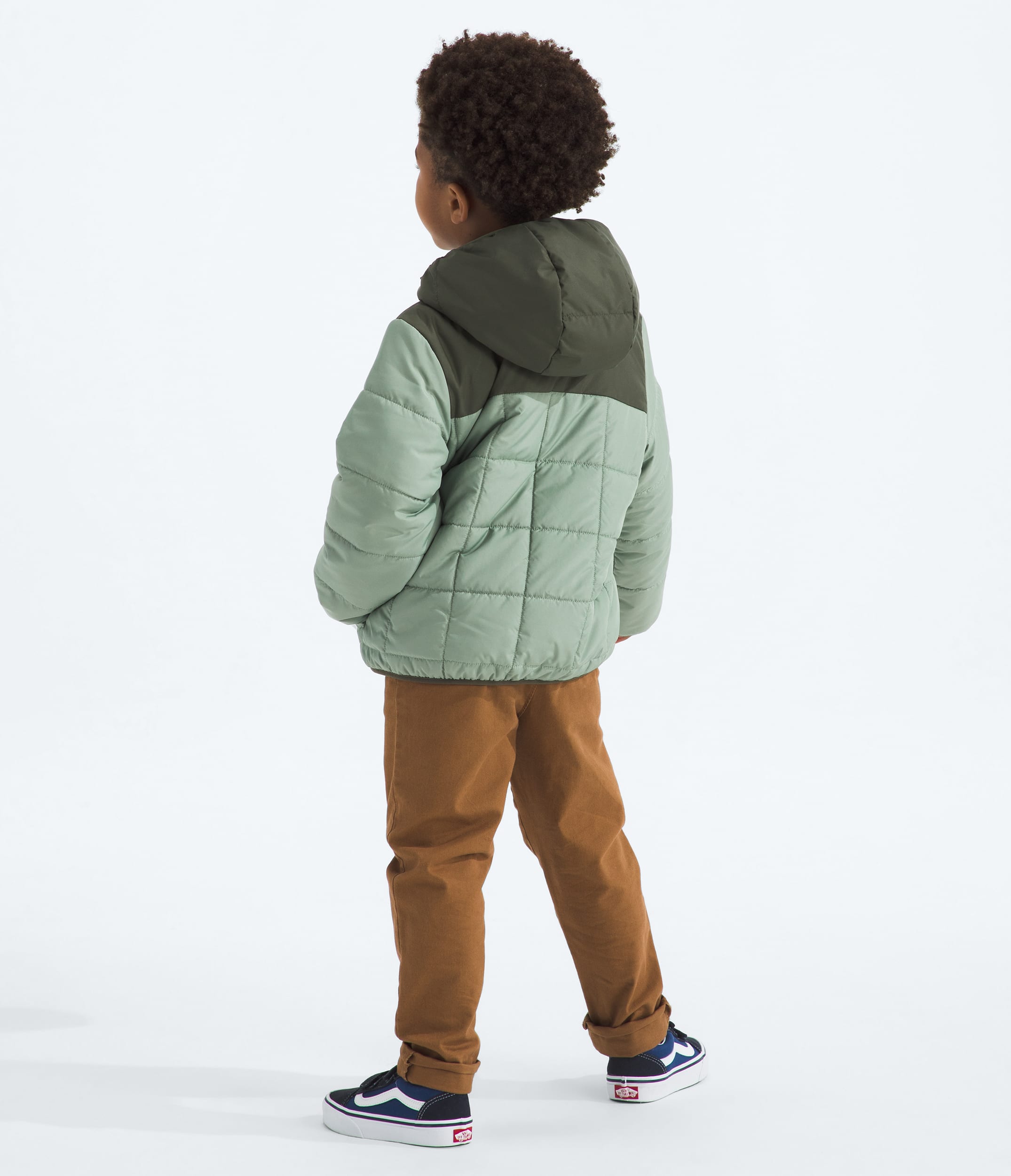 Kids Boys Reversible Shasta FullZip Hooded Jacket TNF BACK