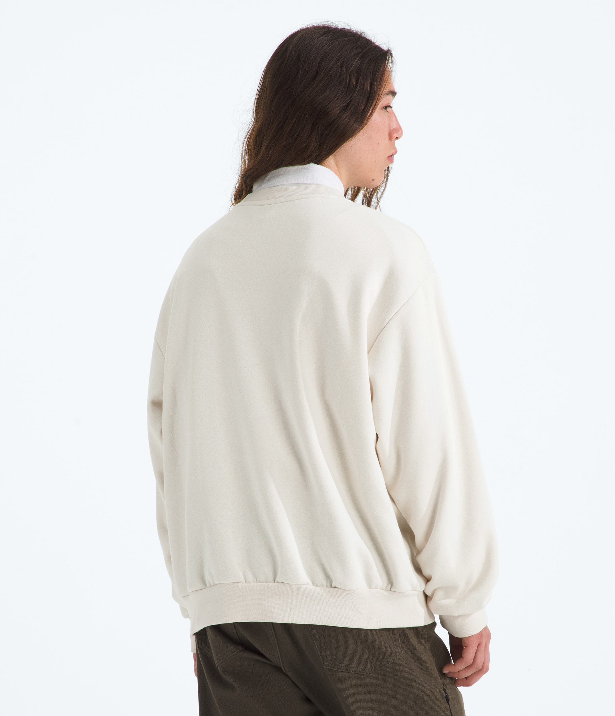 Mens Evolution Simple Dome Oversized Crew TNF BACK