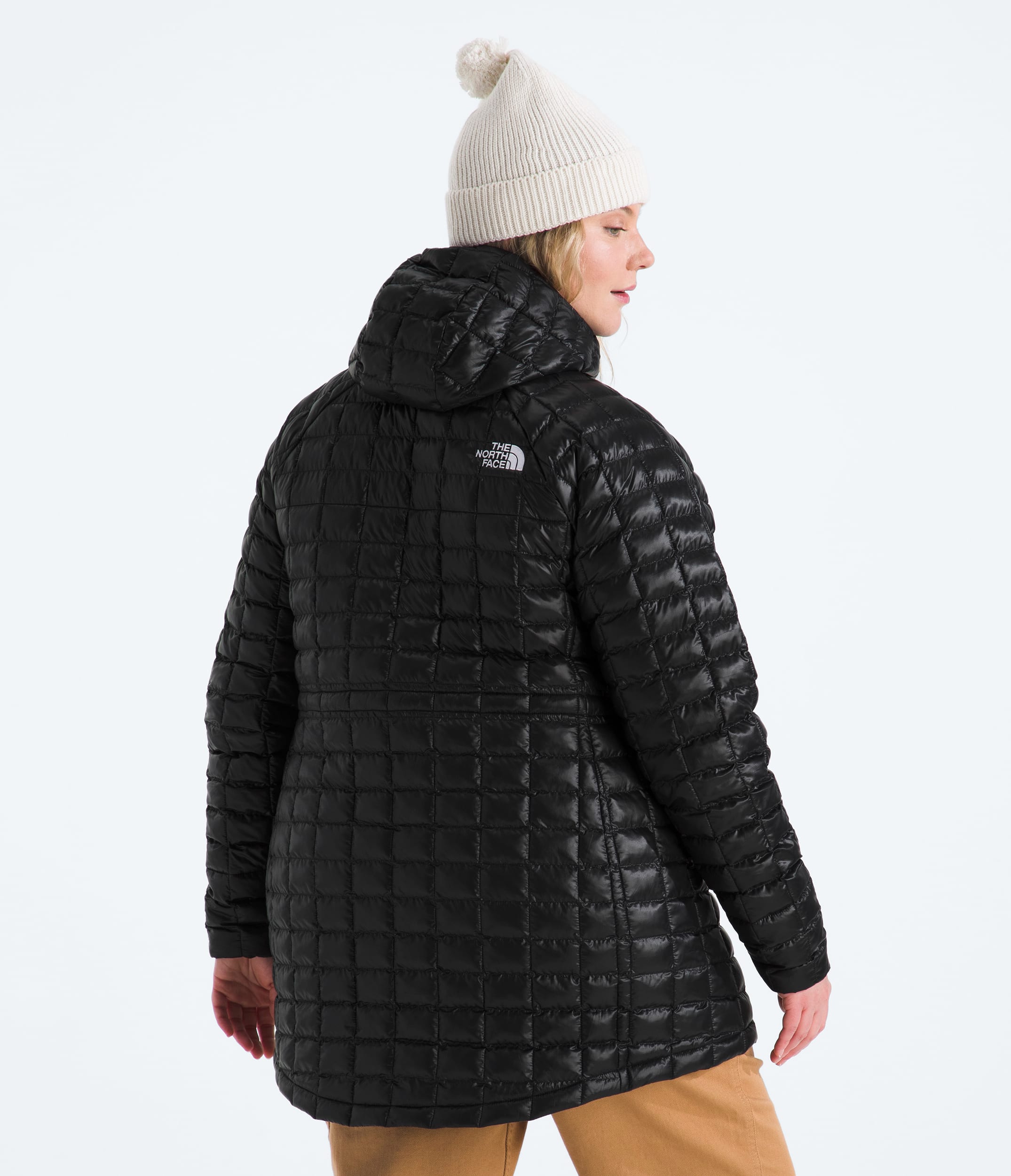 Womens Plus THERMOBALL Hooded Parka TNF BACK