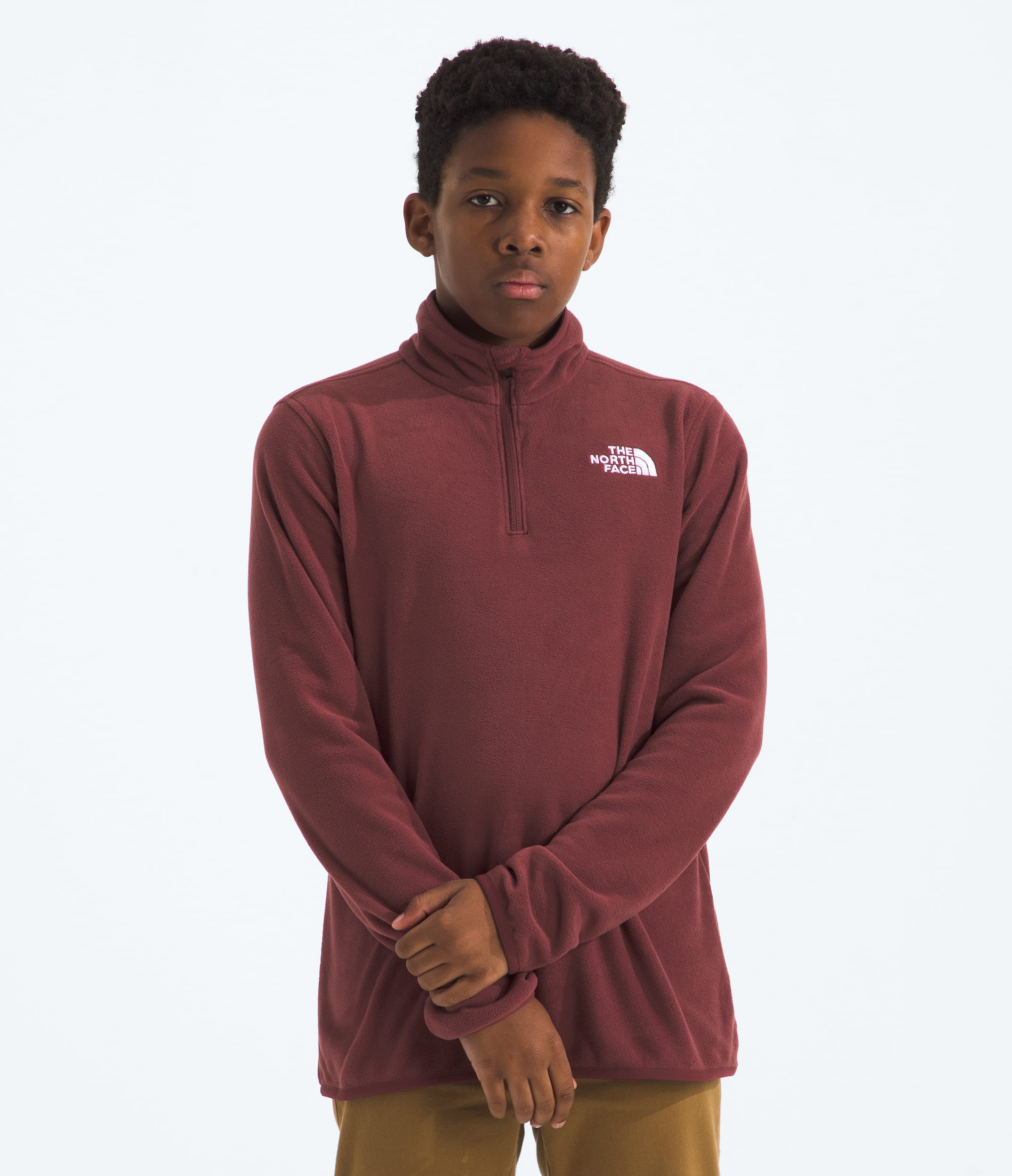 Boys  Girls Glacier Zip Pullover TNF HERO2