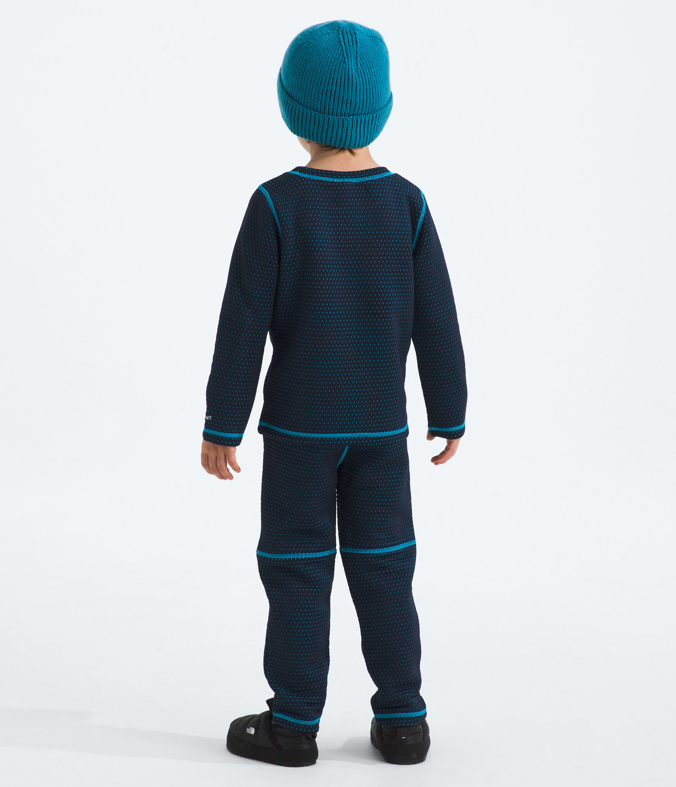 Kids DOTKNIT Thermal Set TNF BACK