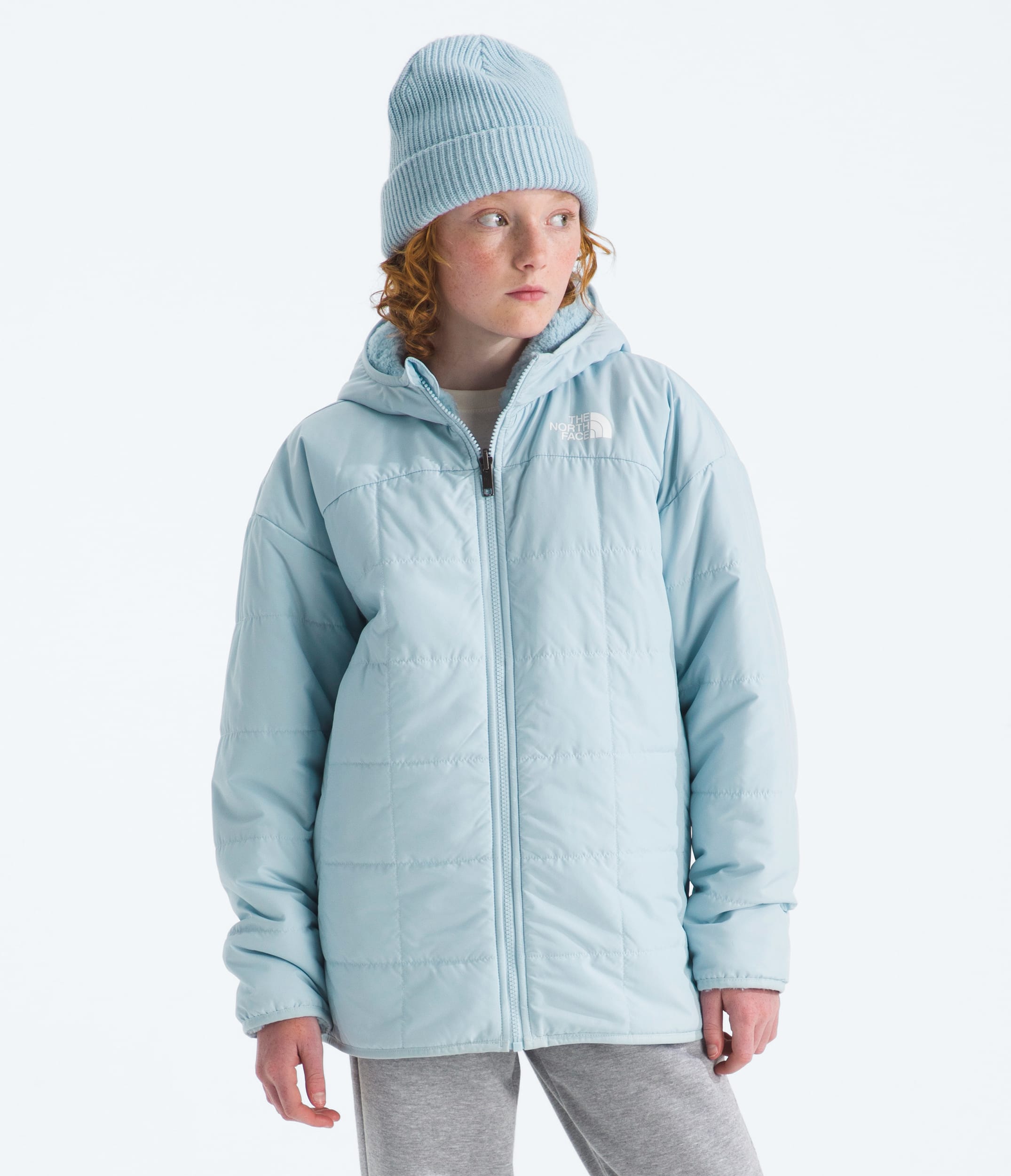 Girls Reversible Shasta Short Parka TNF HERO