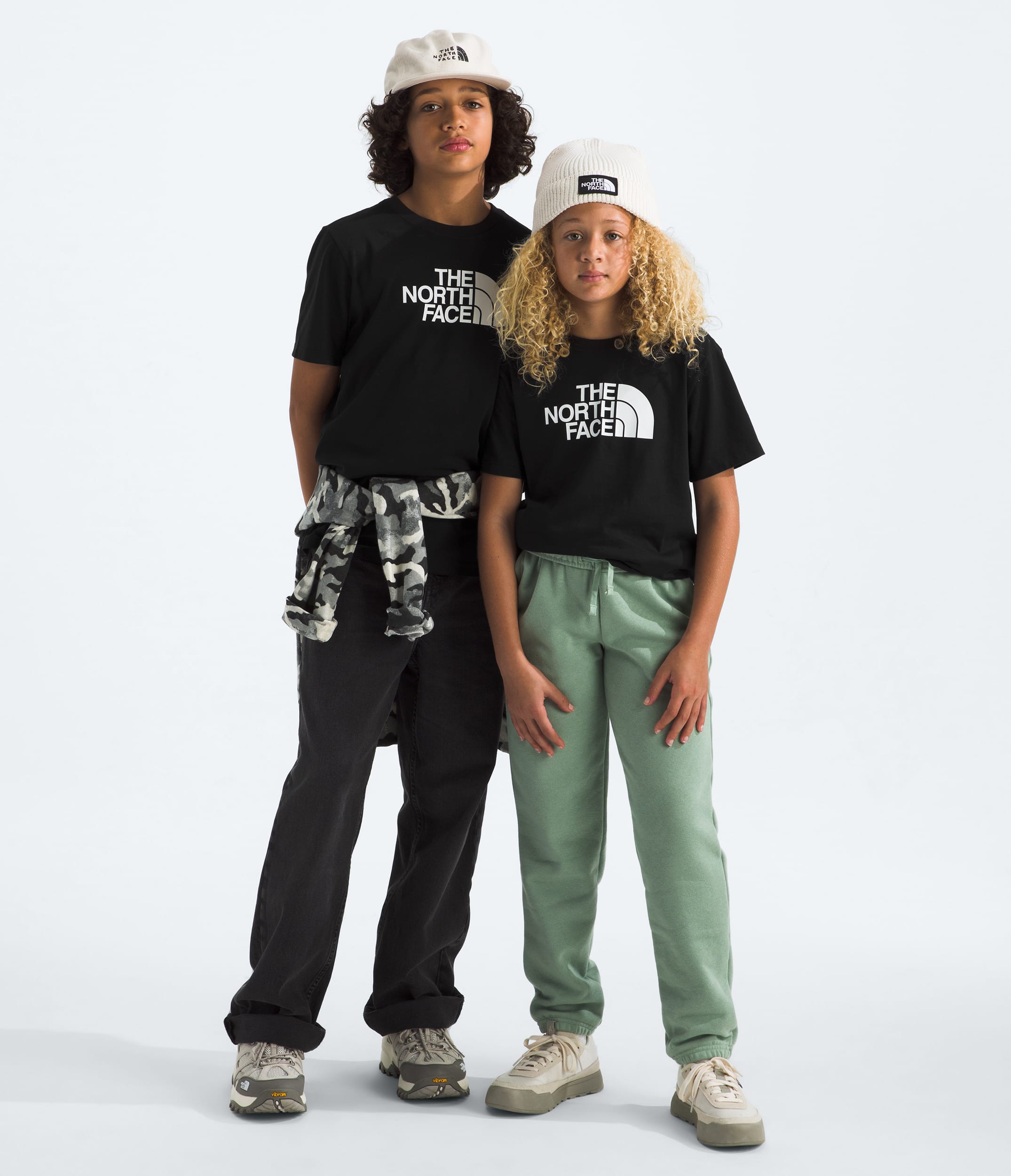 Boys  Girls Evolution Half Dome ShortSleeve Tee TNF Main