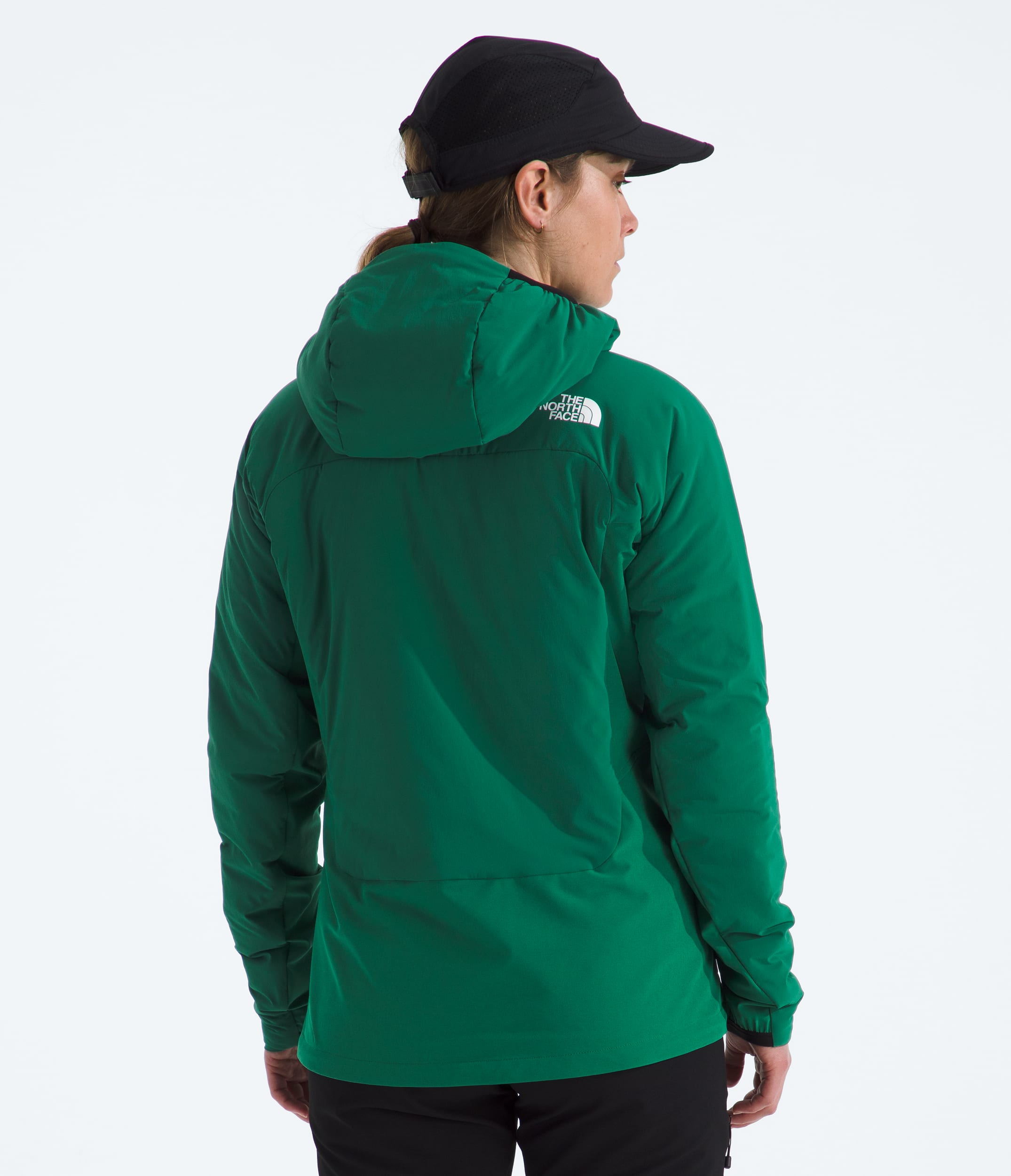 Womens Summit Series Casaval Hybrid Hoodie TNF BACK
