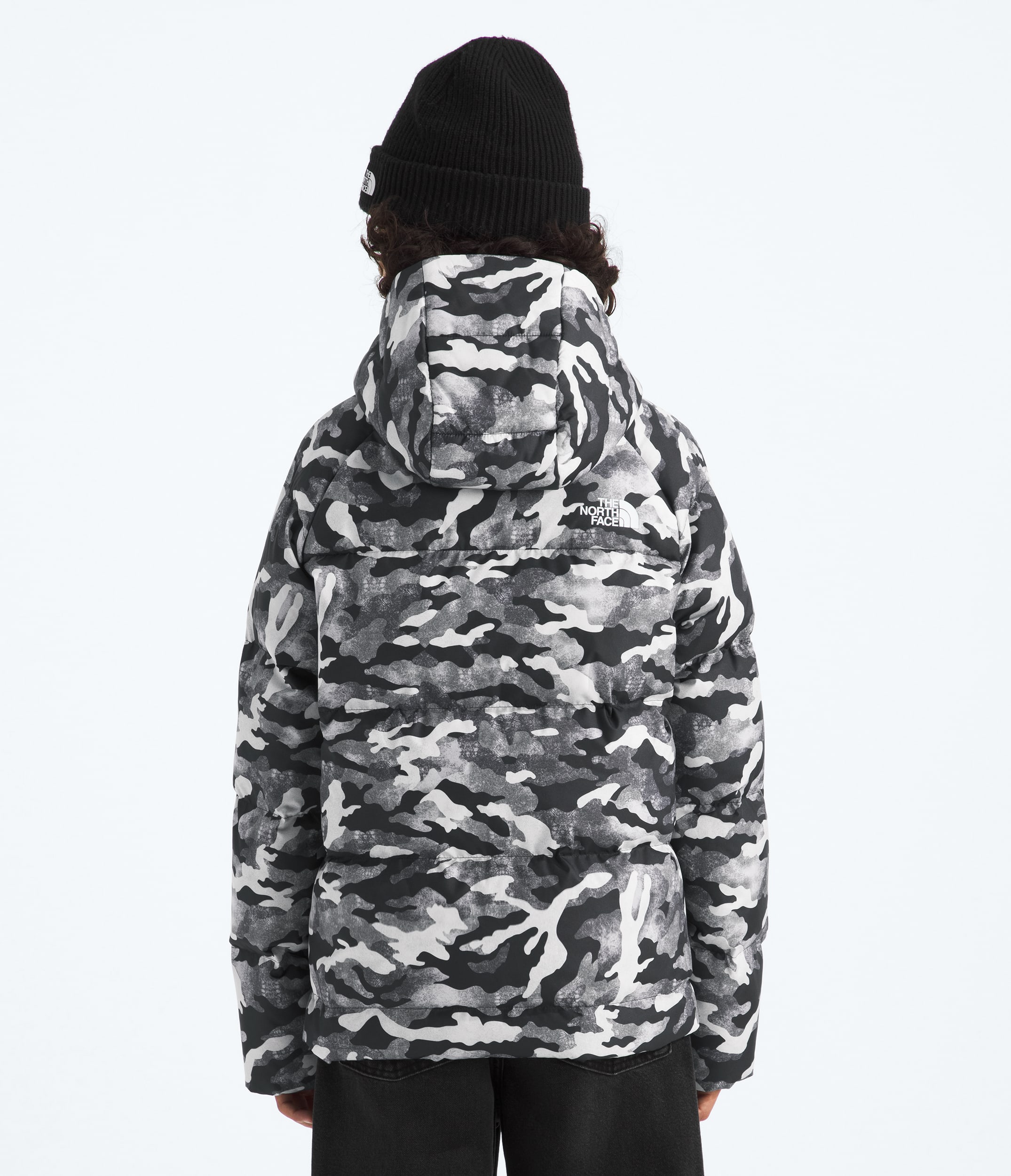 Boys North Down Hooded JacketPrint TNF BACK