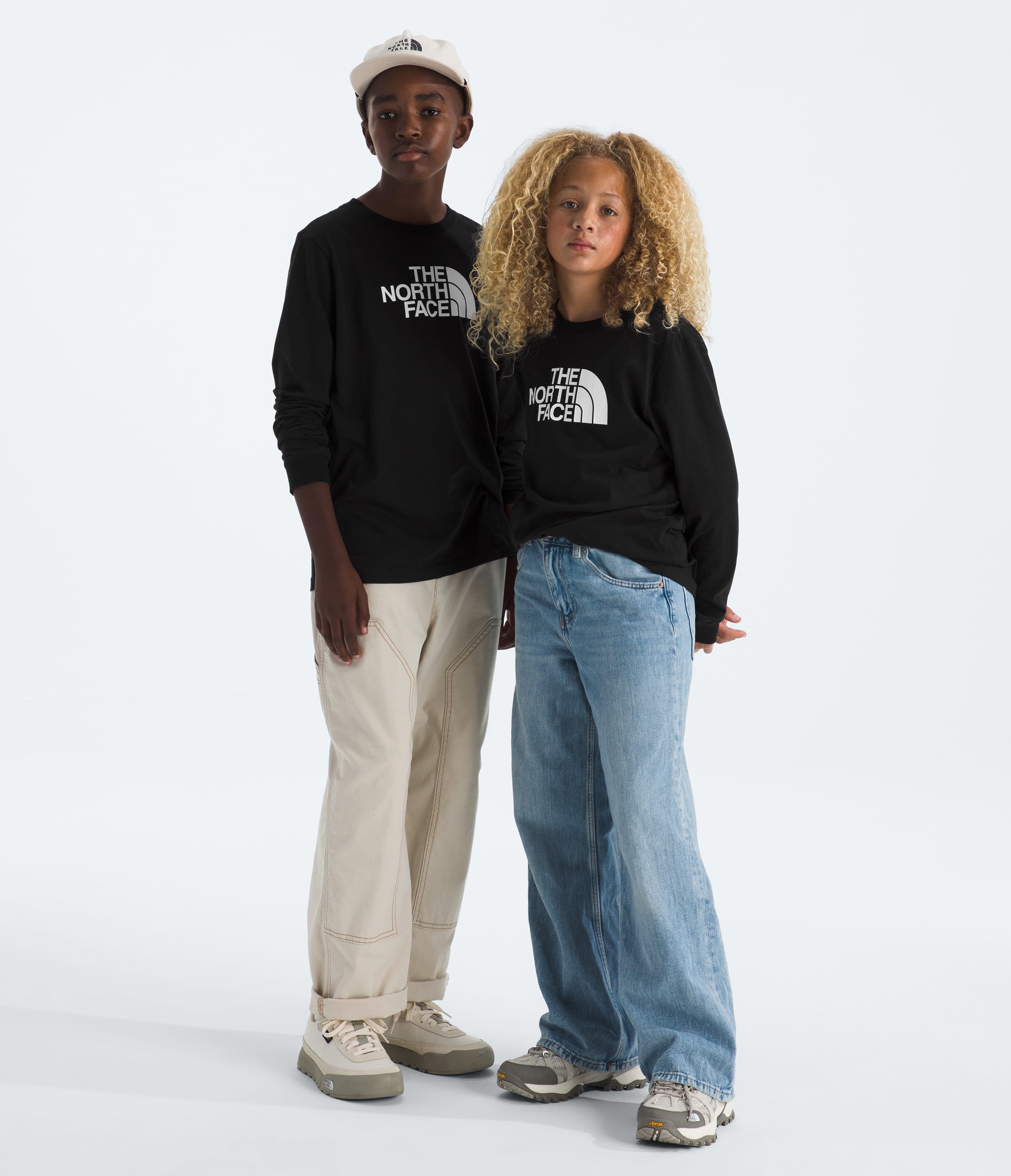 Boys  Girls Evolution Half Dome LongSleeve Tee TNF Main