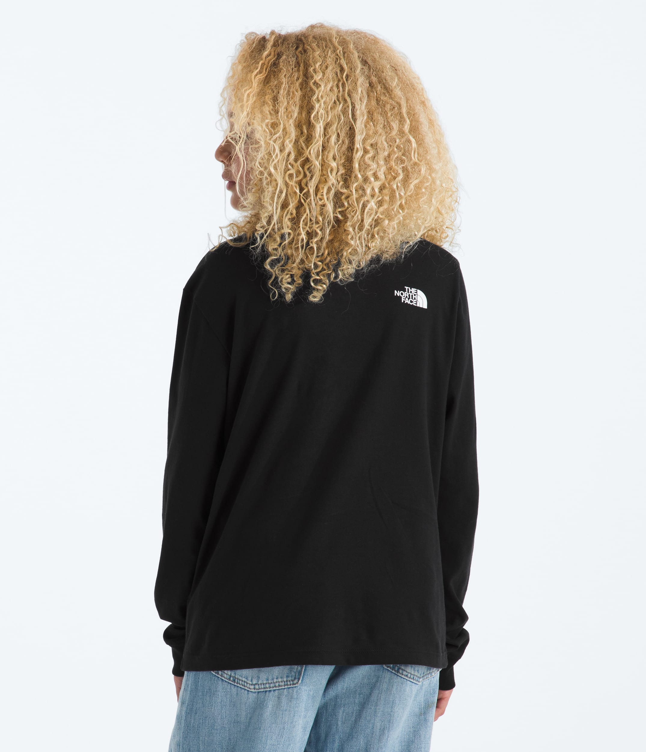 Boys  Girls Evolution Half Dome LongSleeve Tee TNF BACK