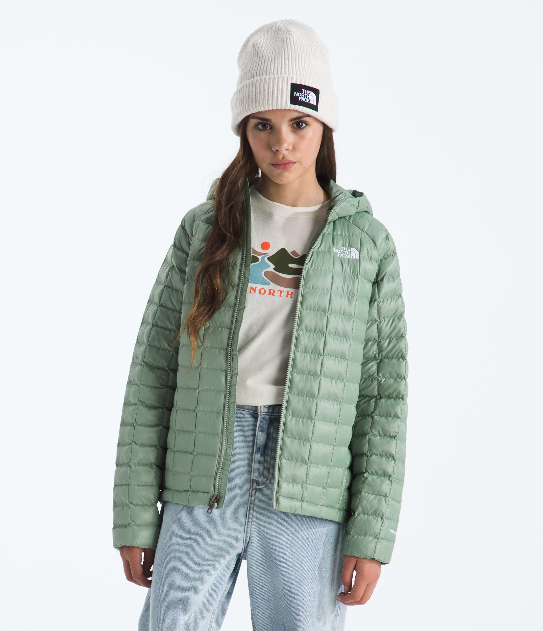 Boys  Girls THERMOBALL Hooded Jacket TNF HERO3