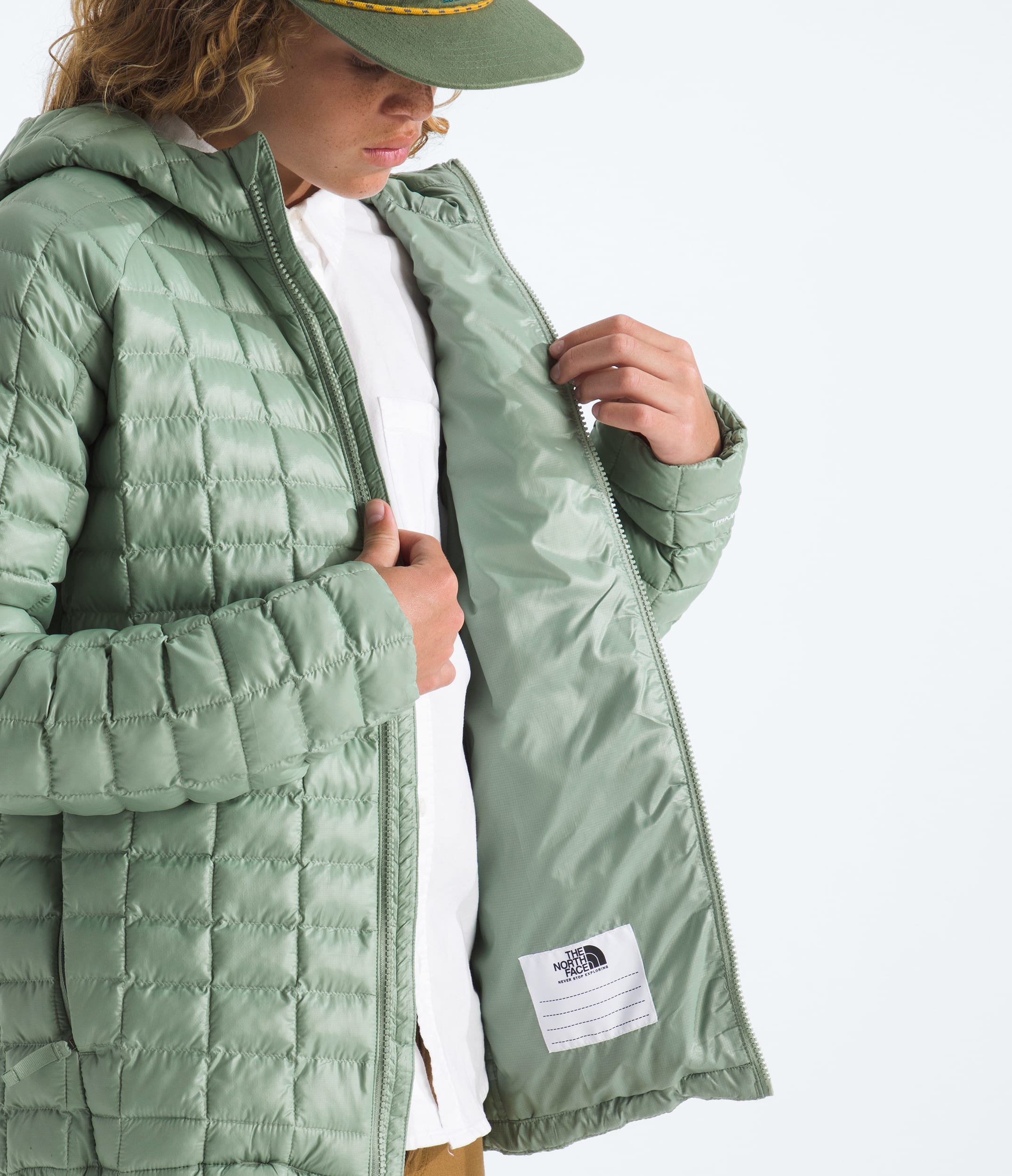 Boys  Girls THERMOBALL Hooded Jacket TNF MODELINT