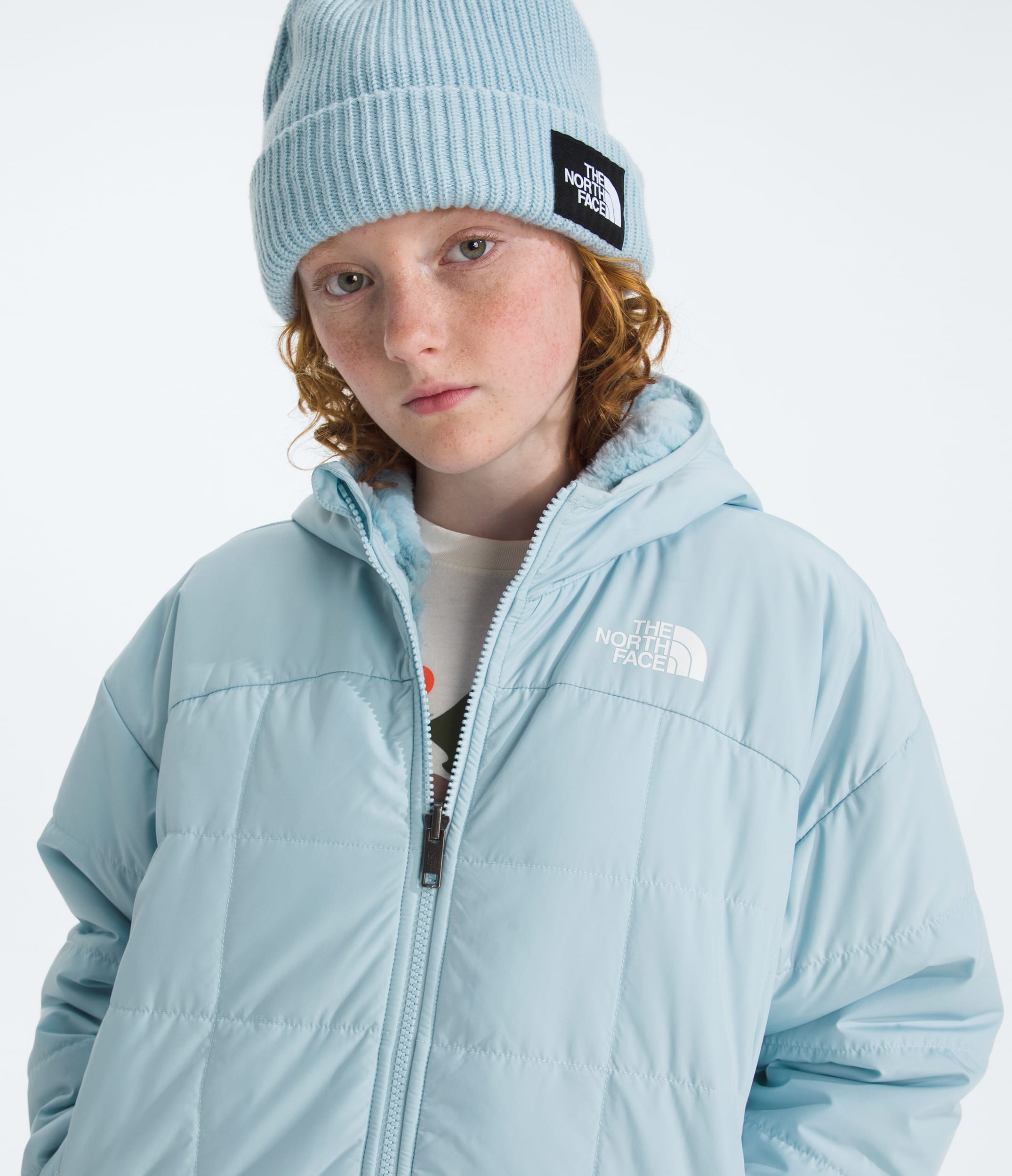 Girls Reversible Shasta Short Parka TNF HERO3